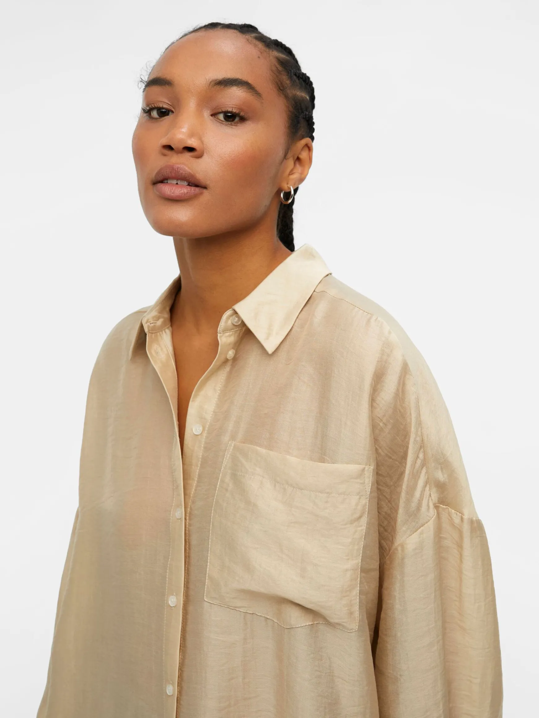 Dame OBJECT OVERSIZED SKJORTE