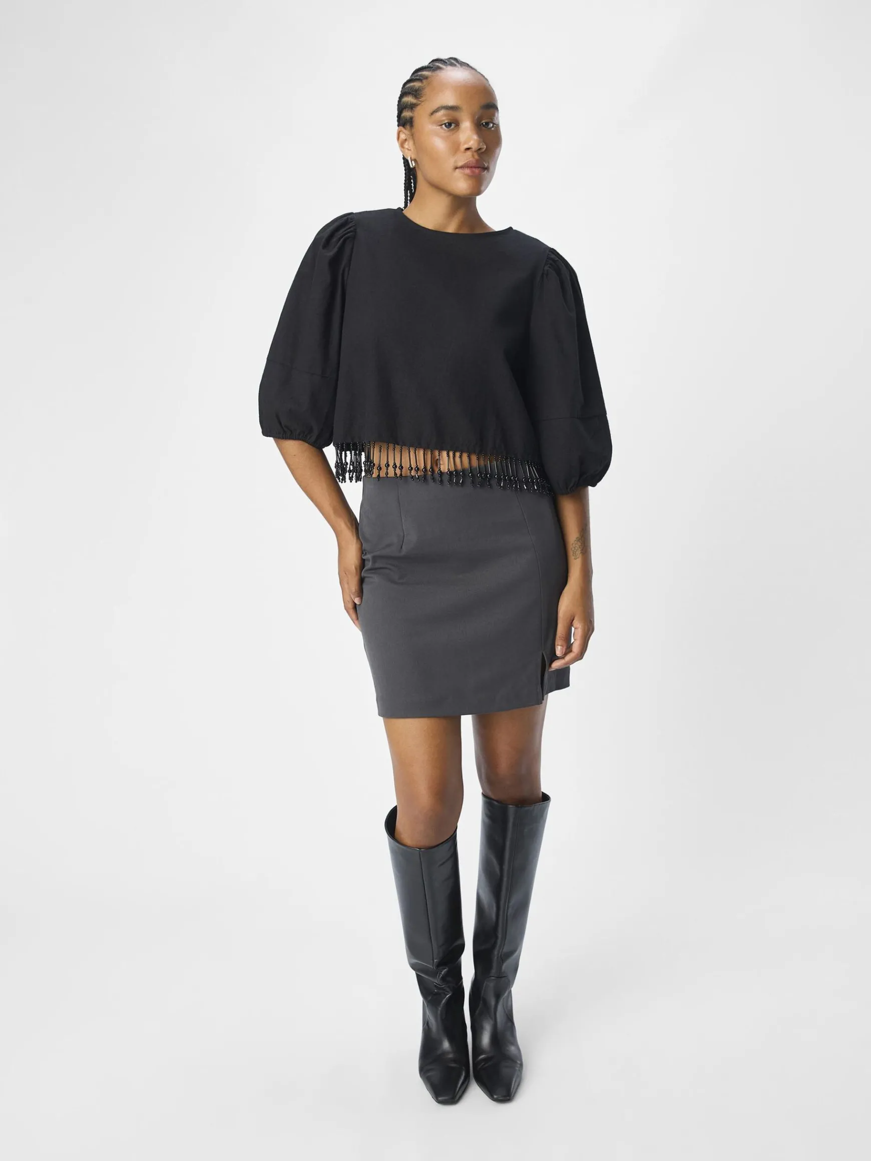 Dame OBJECT PERLE KORT TOP