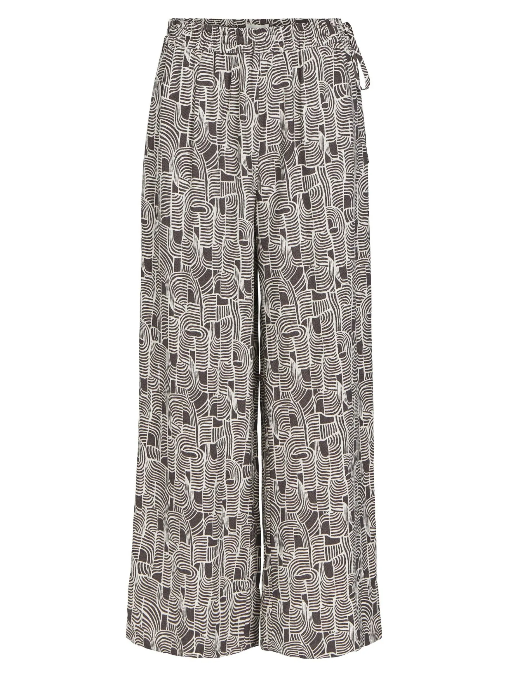 Dame OBJECT PRINTET BREDE BUKSER