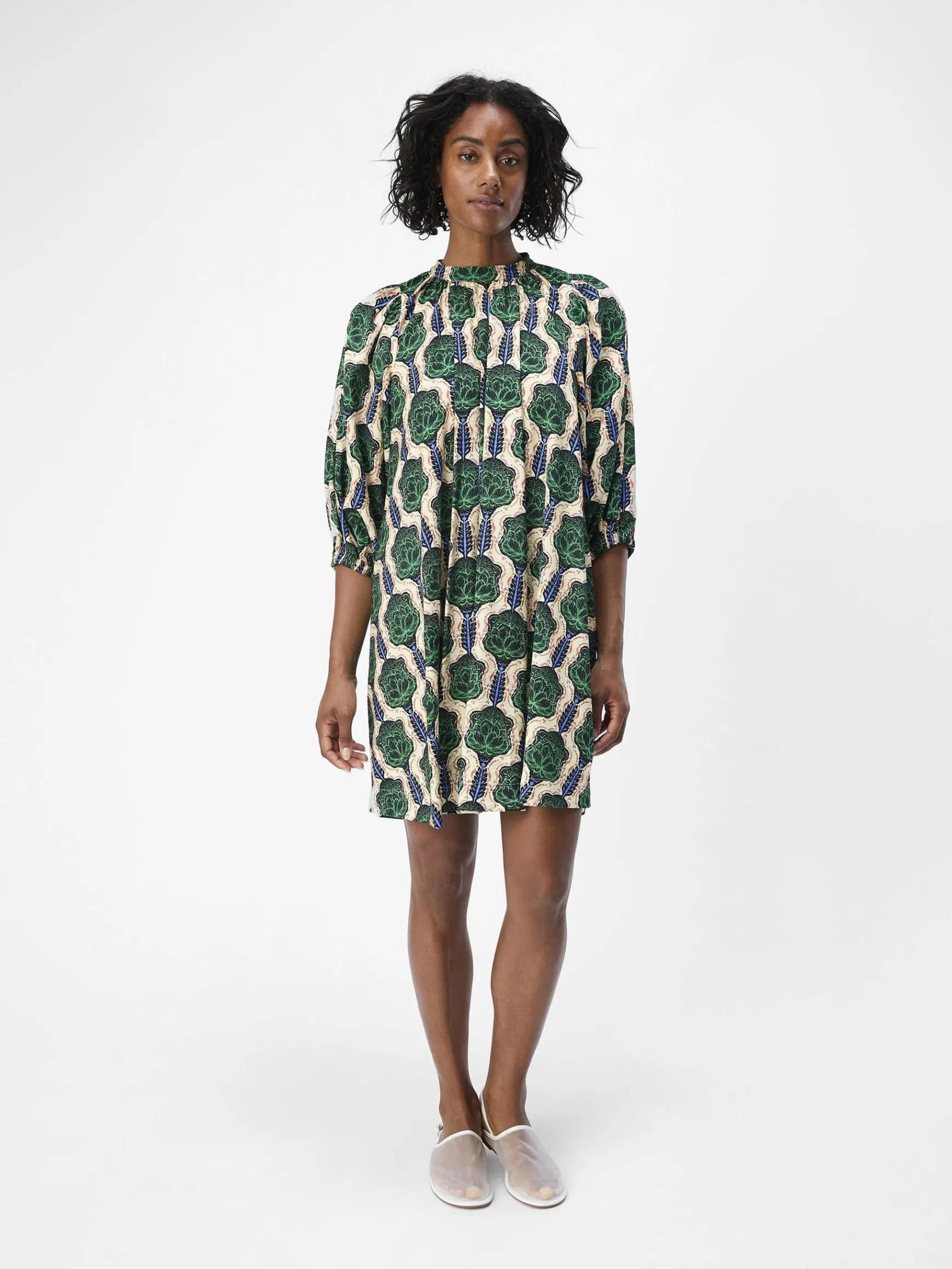 Dame OBJECT PRINTET KORT KJOLE