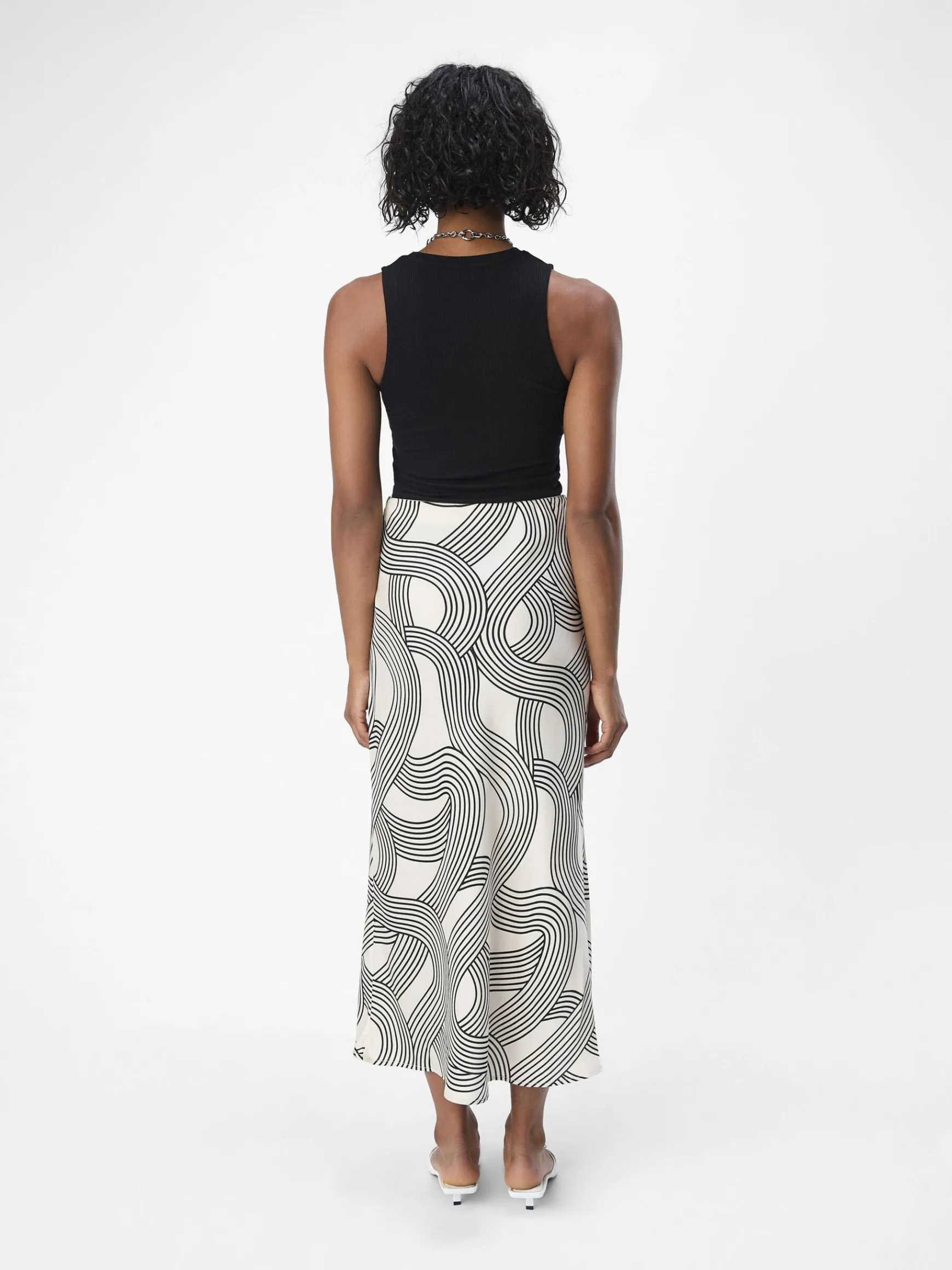 Dame OBJECT PRINTET MIDINEDERDEL