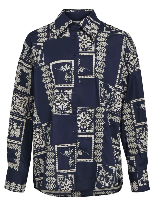 Dame OBJECT PRINTET SKJORTE