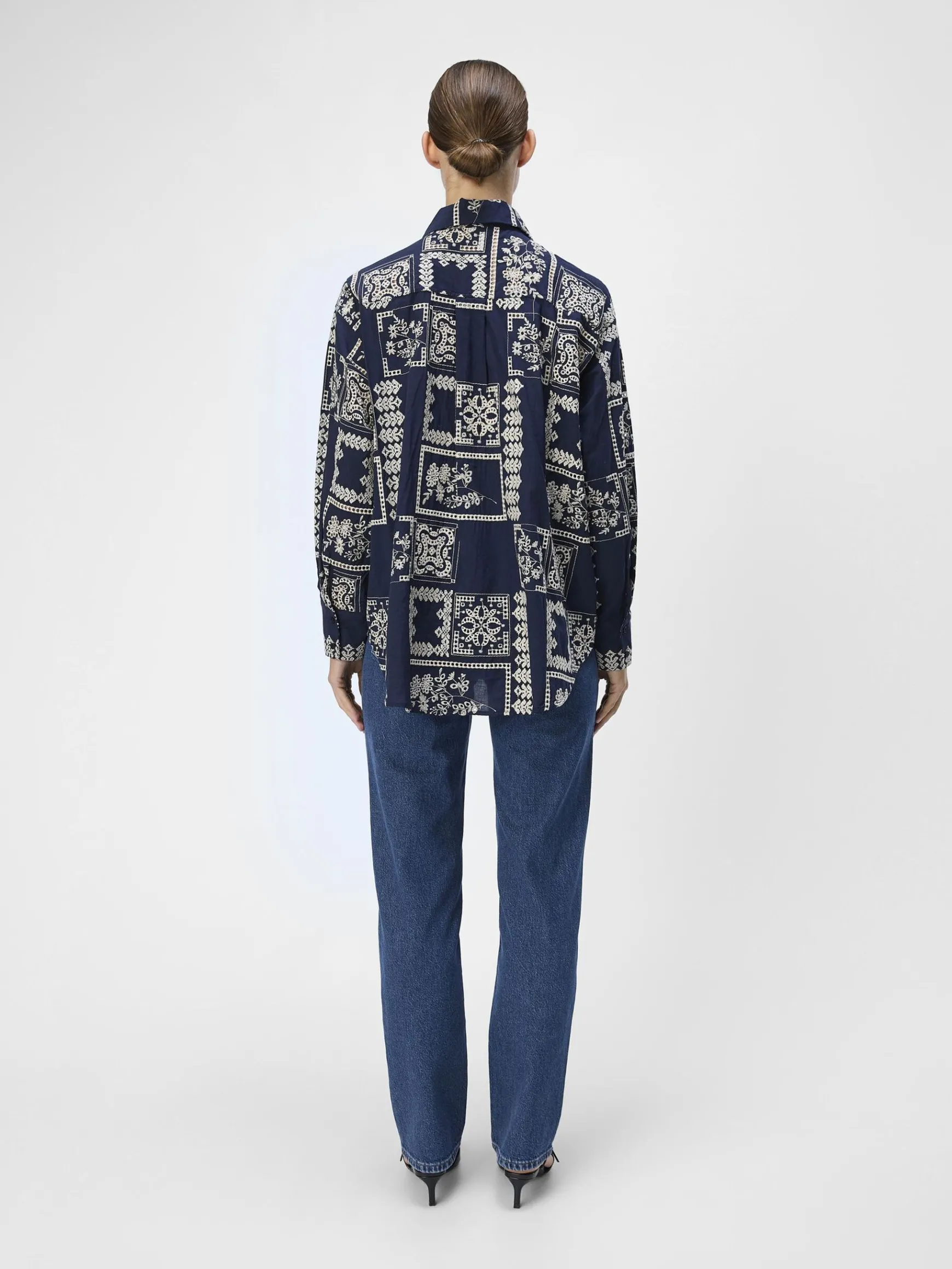 Dame OBJECT PRINTET SKJORTE