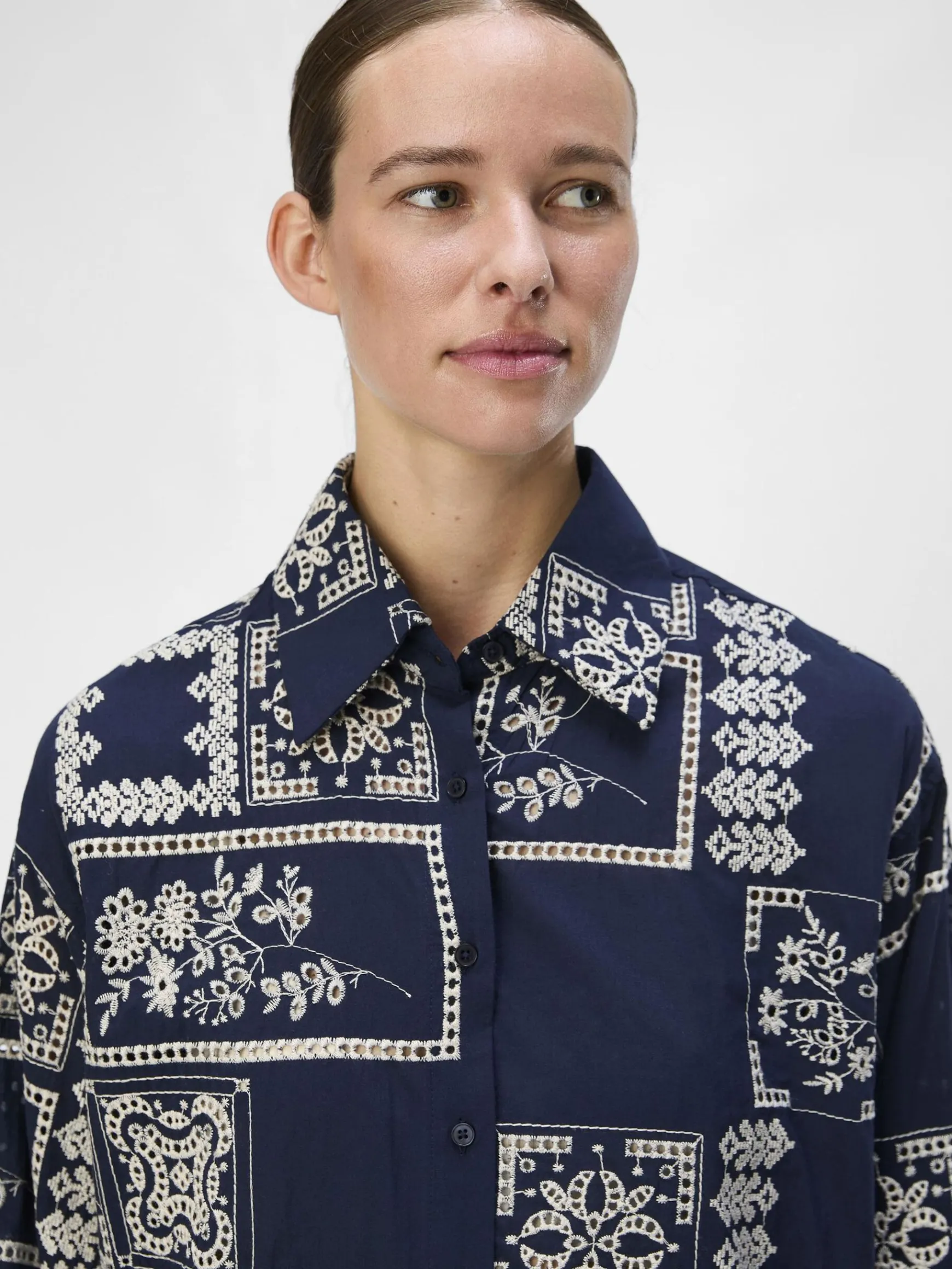 Dame OBJECT PRINTET SKJORTE