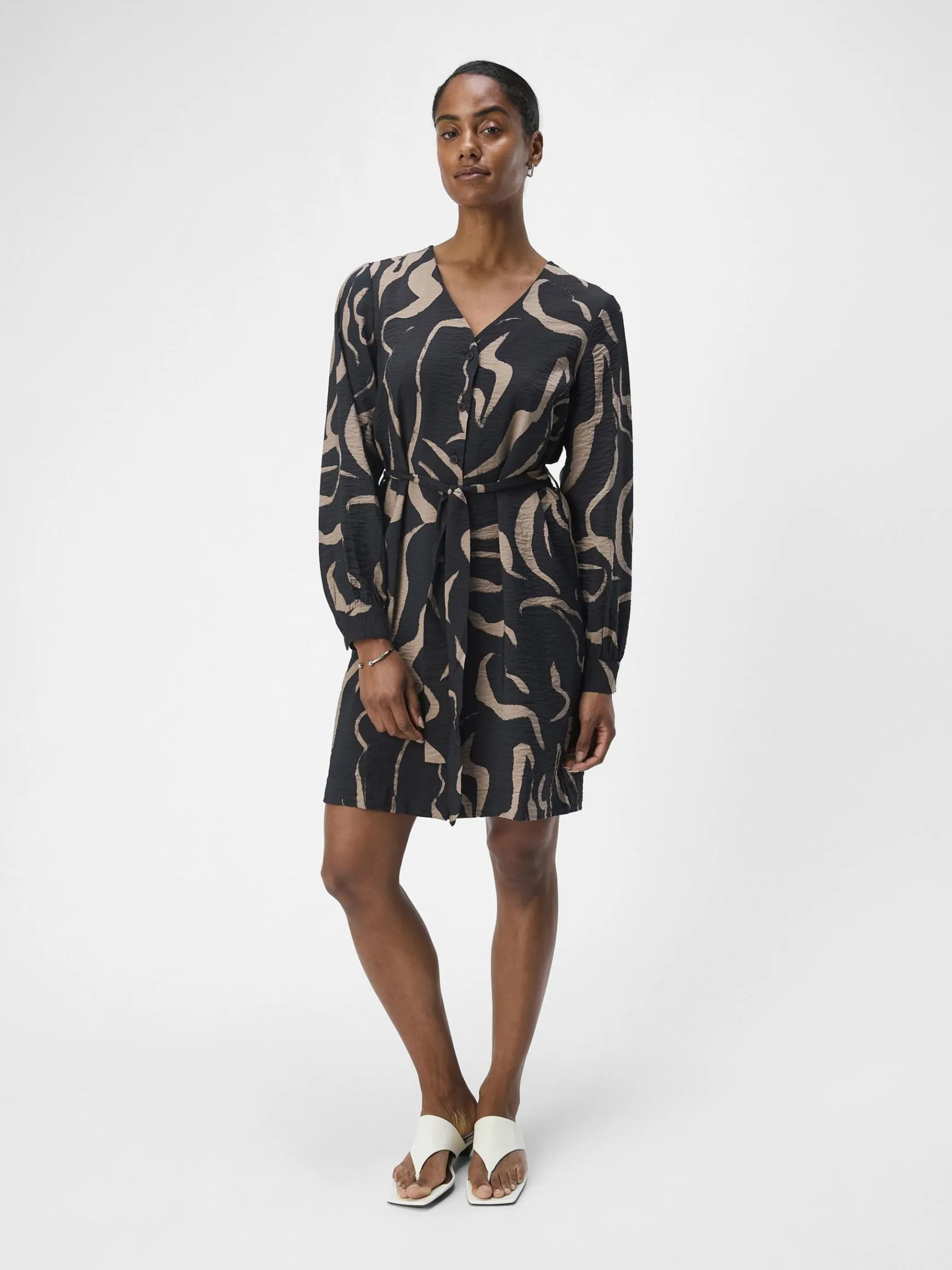 Dame OBJECT PRINTET SKJORTEKJOLE