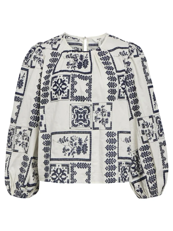 Dame OBJECT PRINTET TOP TOP