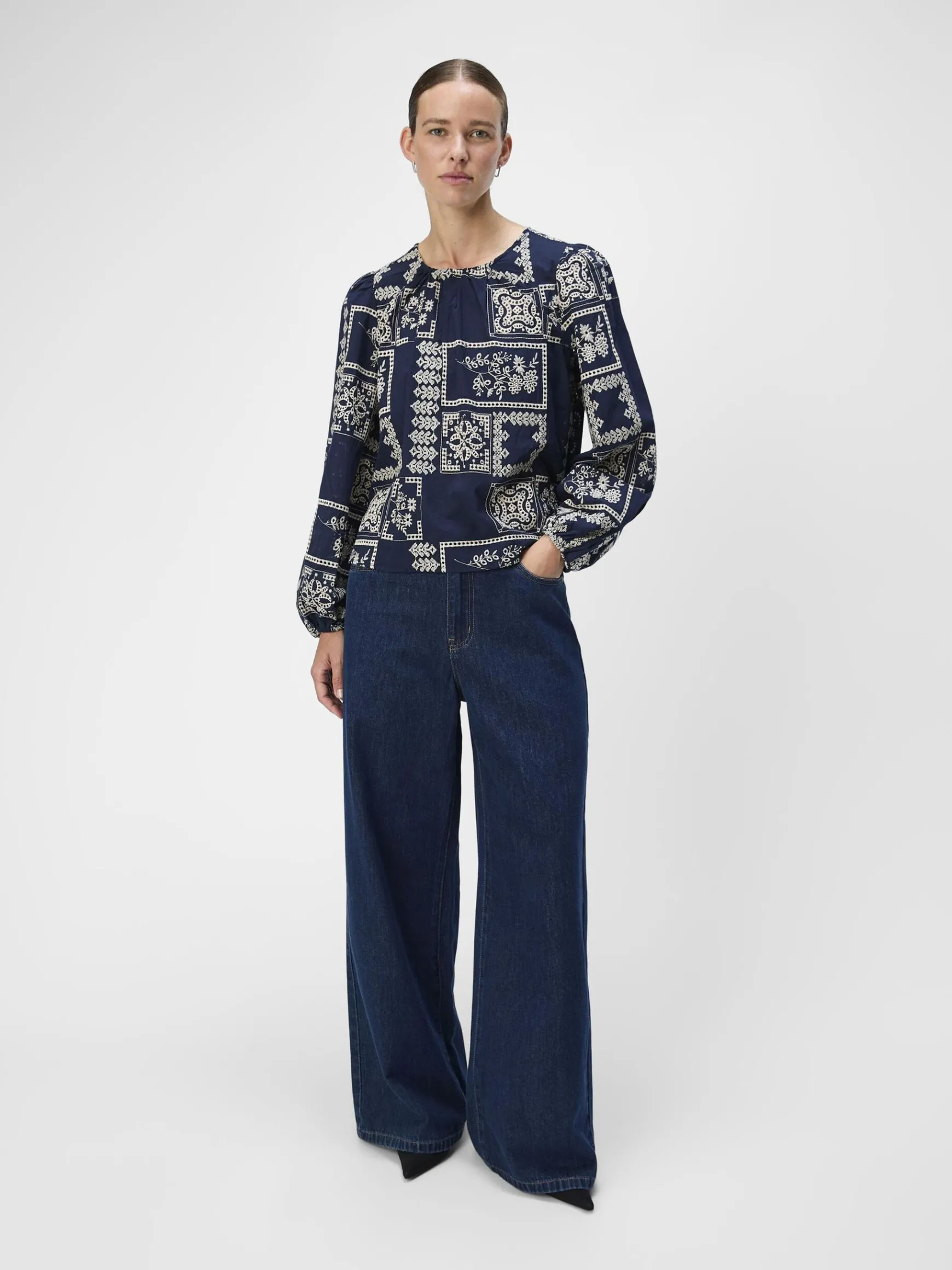 Dame OBJECT PRINTET TOP TOP