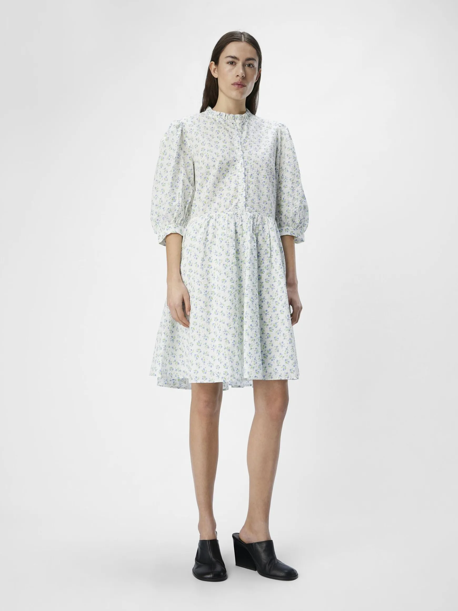 Dame OBJECT PUFÆRMET KORT KJOLE