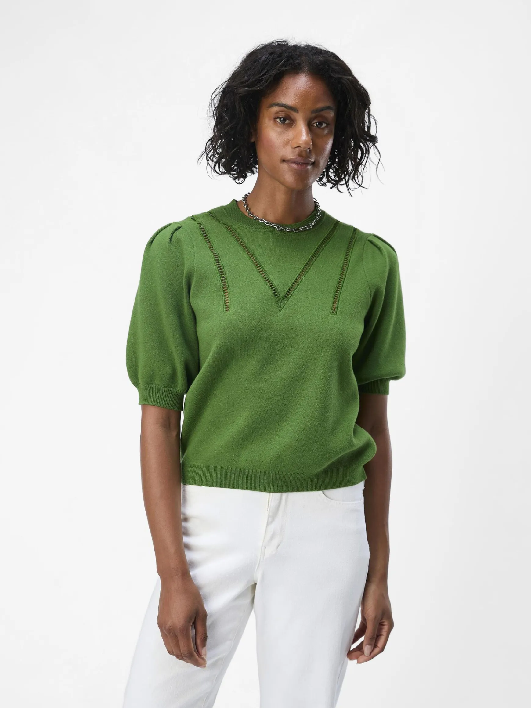 Dame OBJECT PUFÆRMET STRIKKET TOP