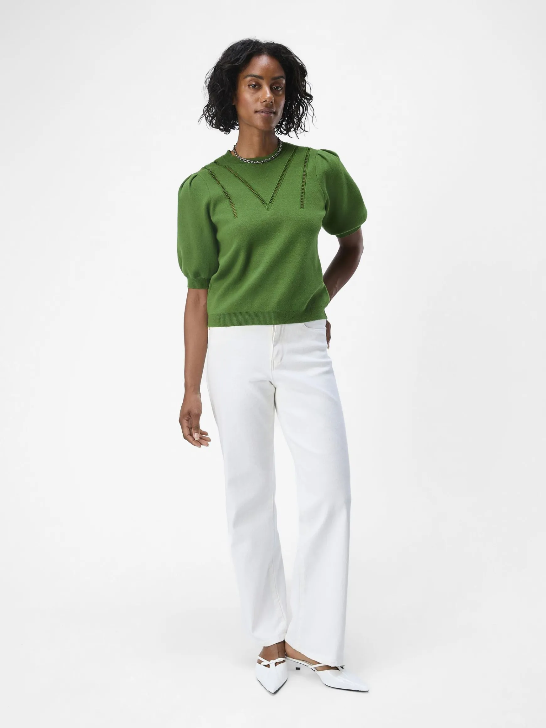 Dame OBJECT PUFÆRMET STRIKKET TOP