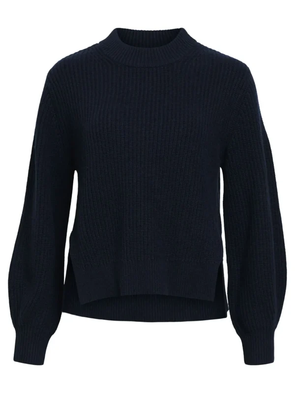 Dame OBJECT RIBBEDE STRIKTRØJE