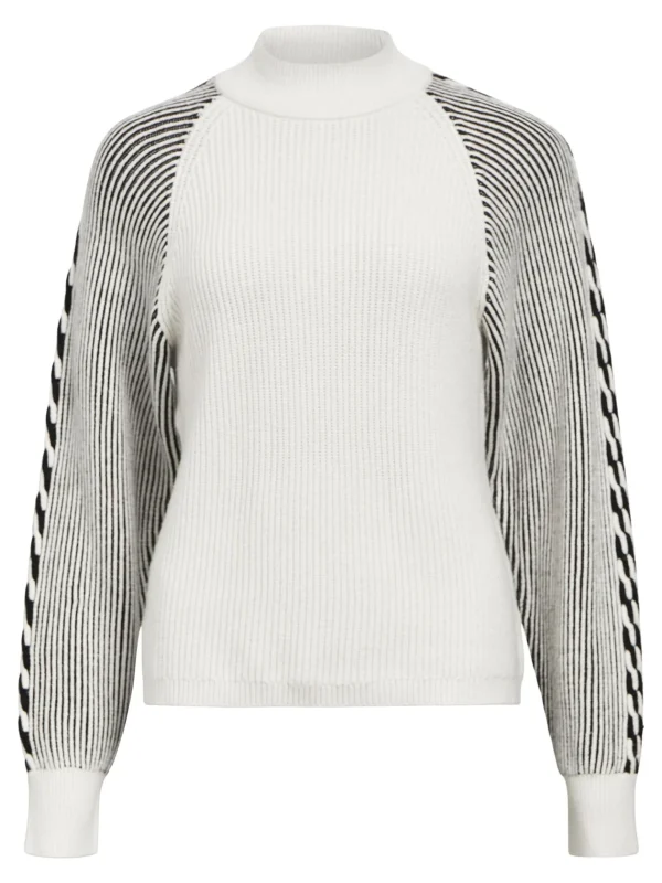 Dame OBJECT RIBBEDE STRIKTRØJE