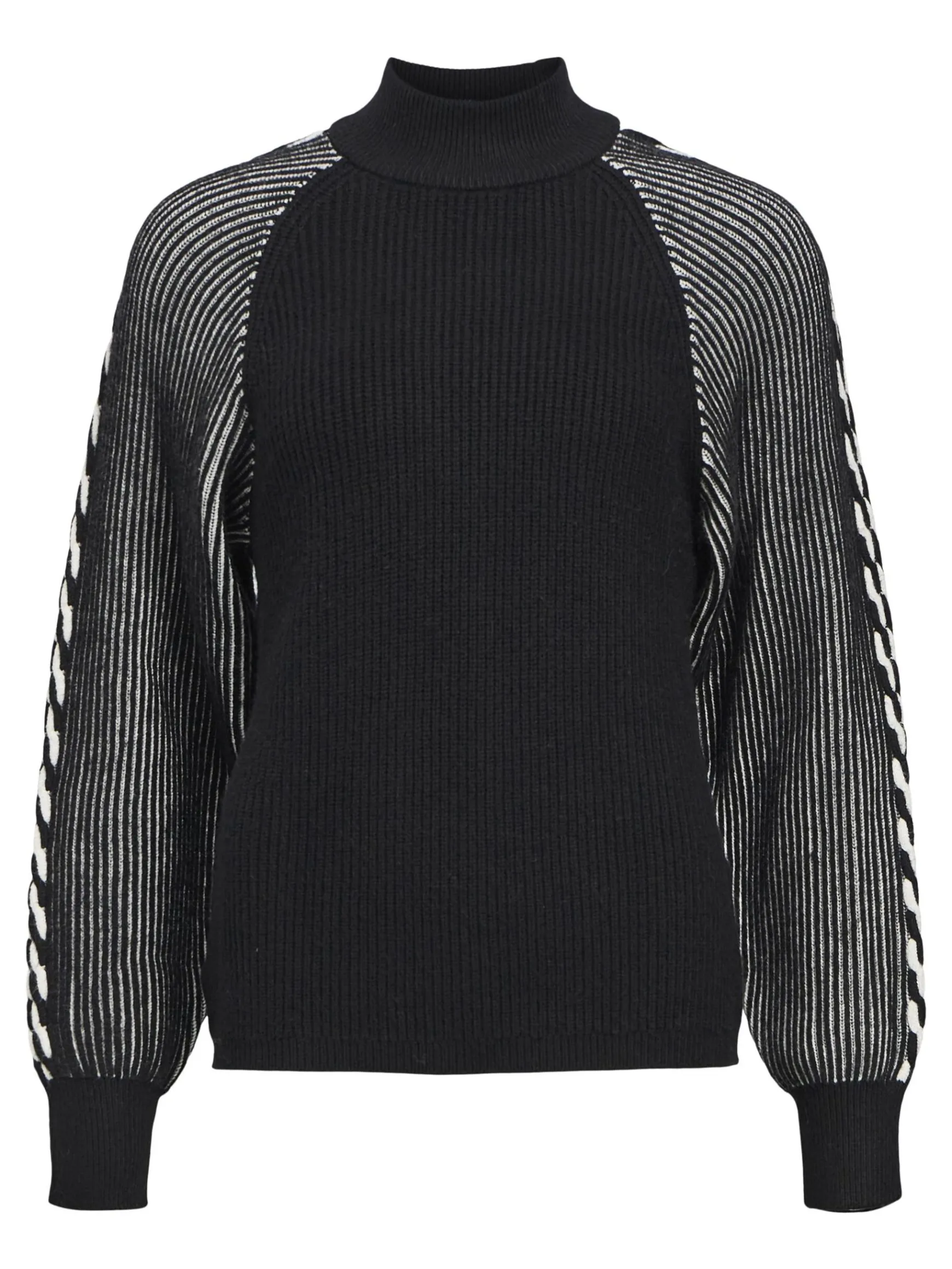 Dame OBJECT RIBBEDE STRIKTRØJE