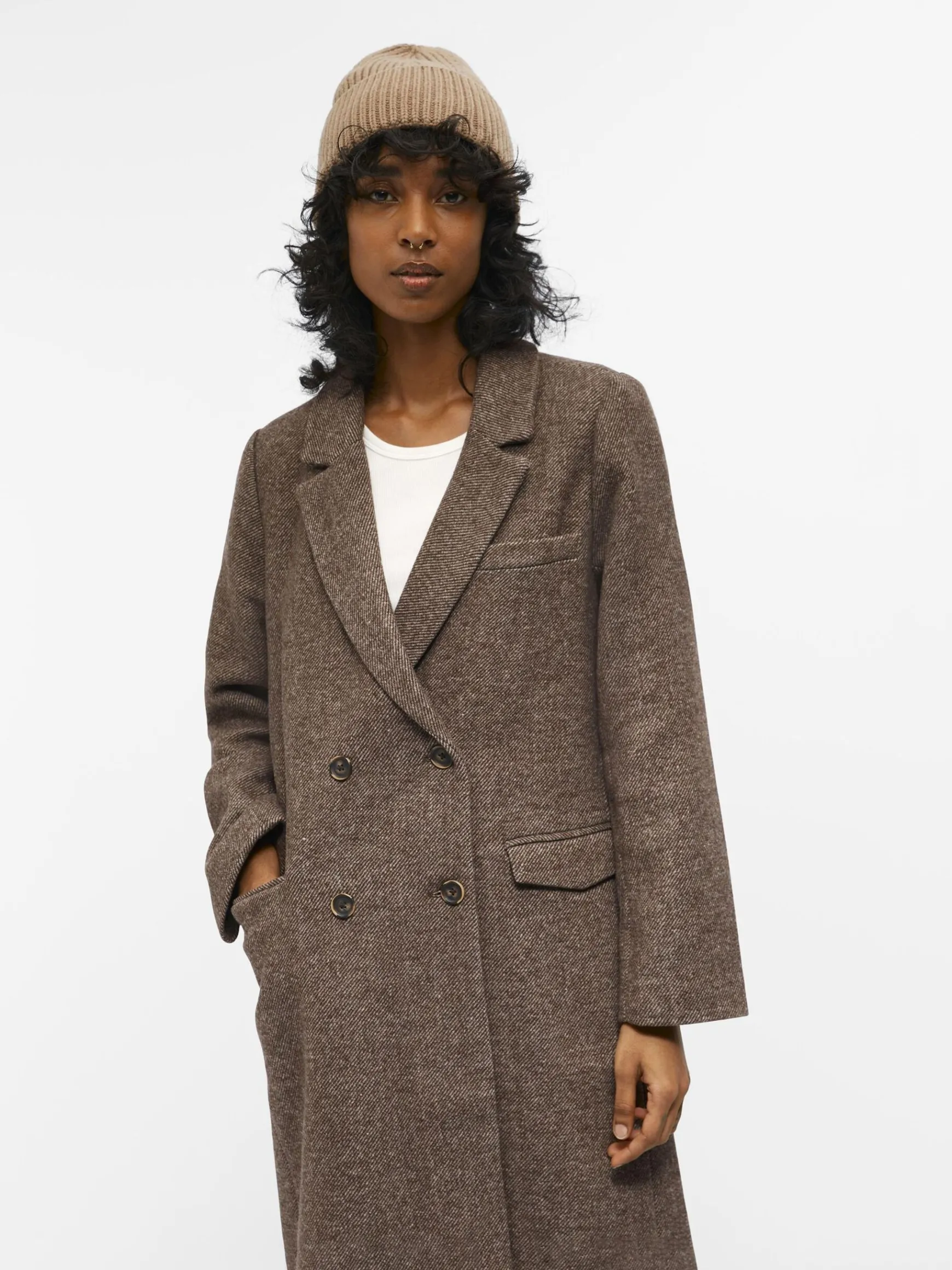 Dame OBJECT RIBSTRIKKET HAT