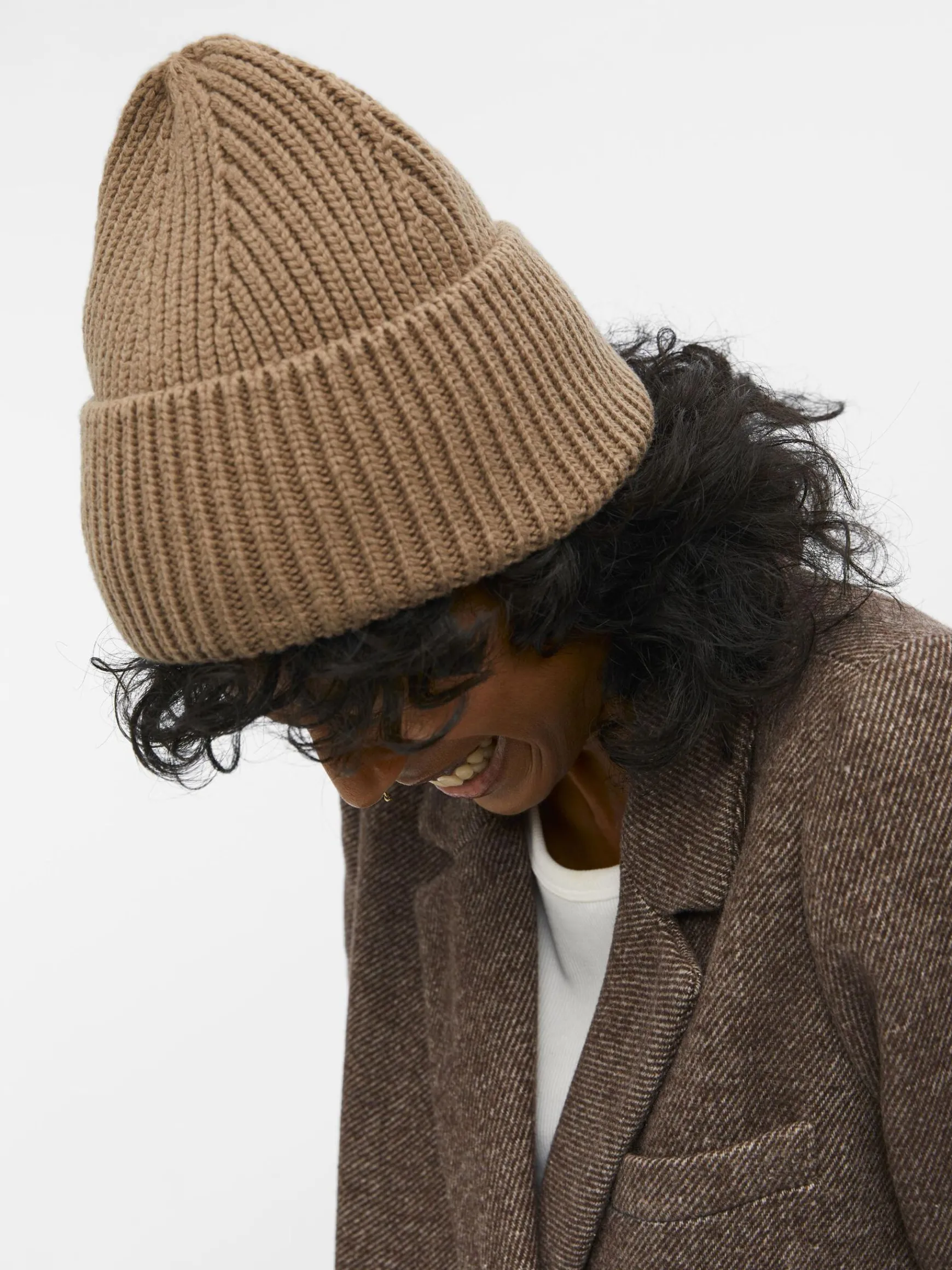 Dame OBJECT RIBSTRIKKET HAT