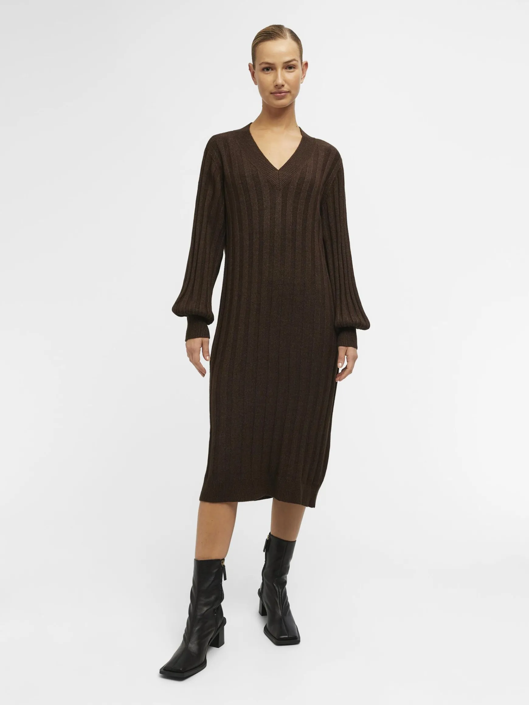 Dame OBJECT RIBSTRIKKET KJOLE