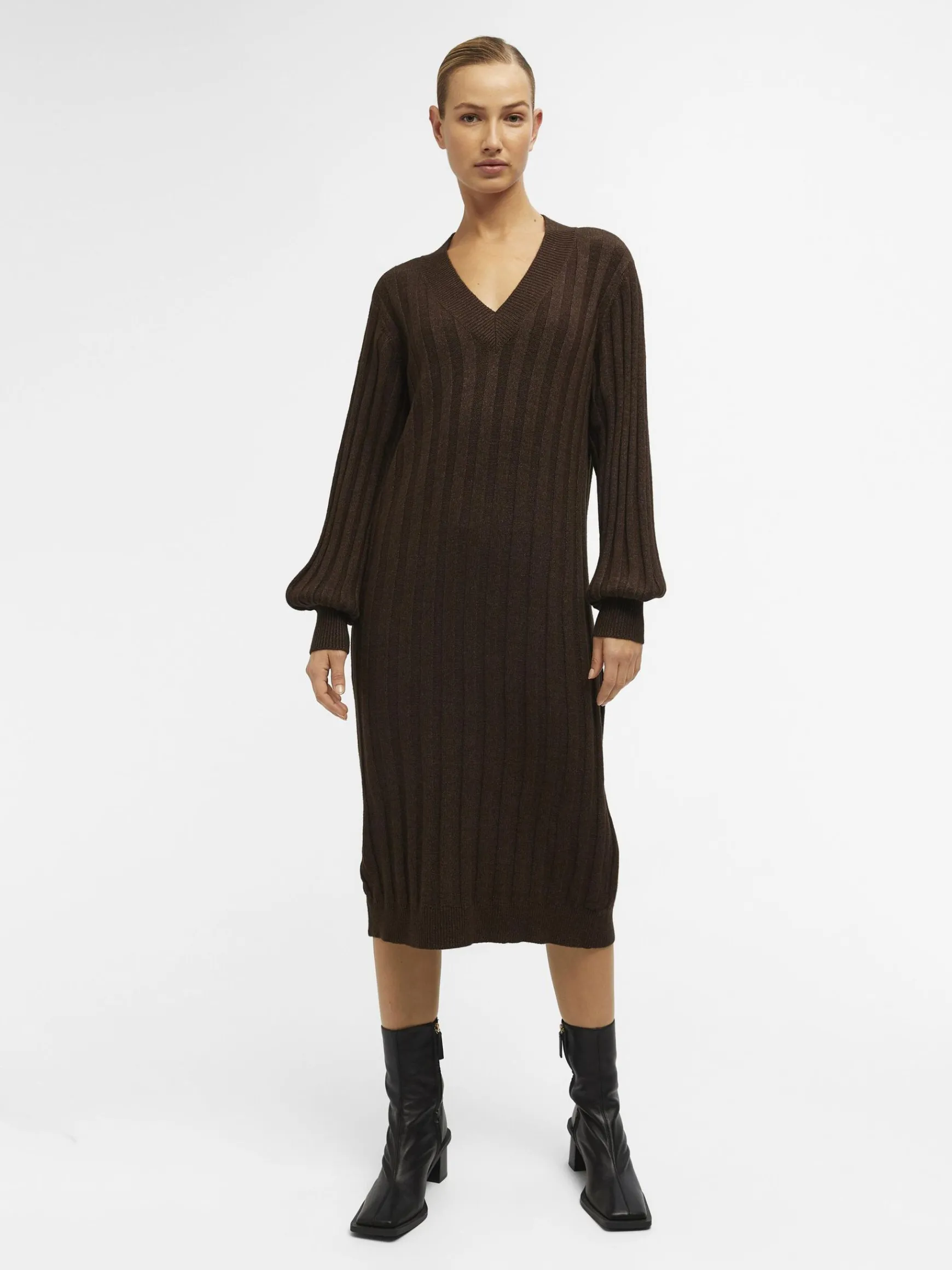 Dame OBJECT RIBSTRIKKET KJOLE