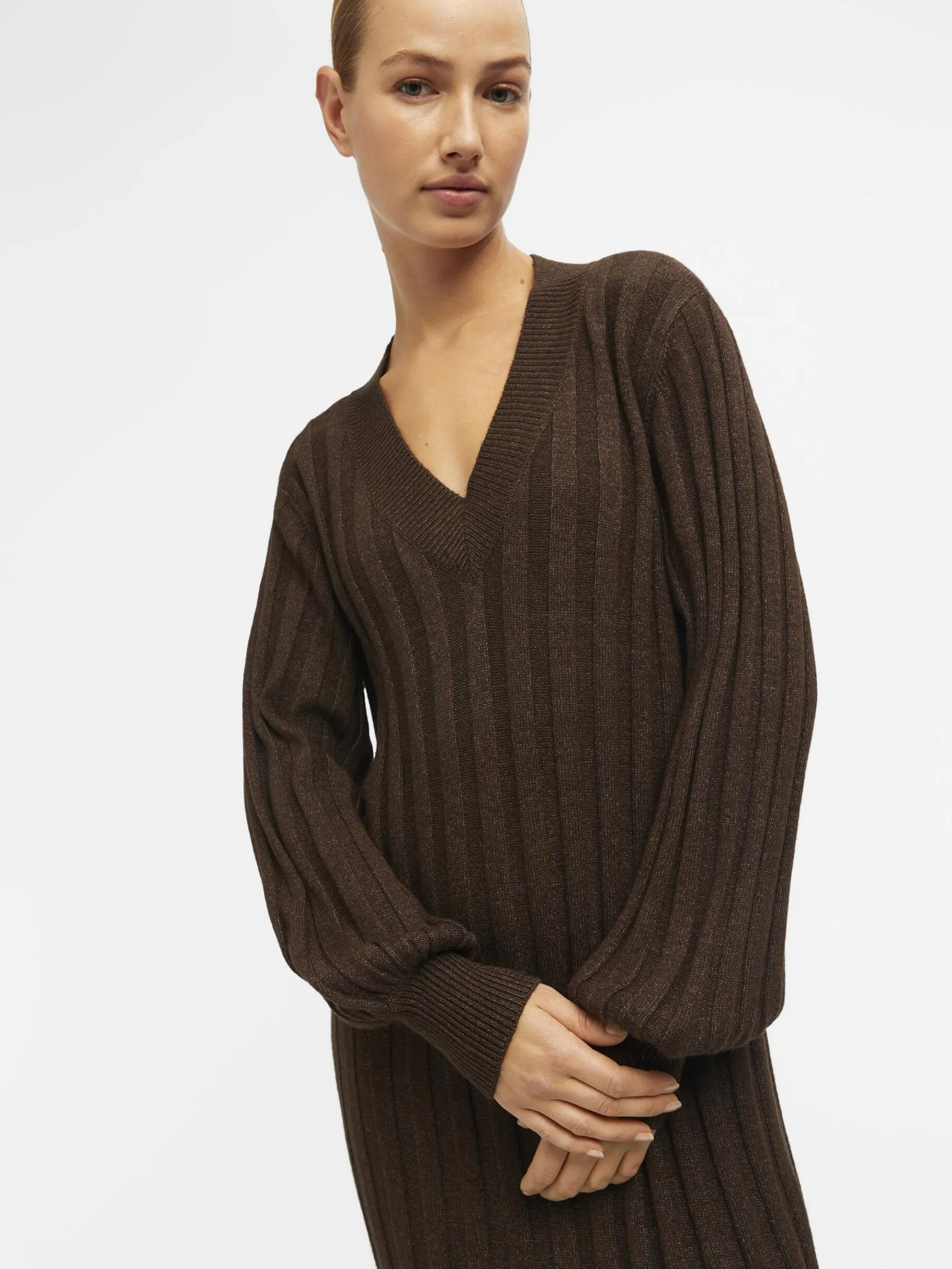 Dame OBJECT RIBSTRIKKET KJOLE