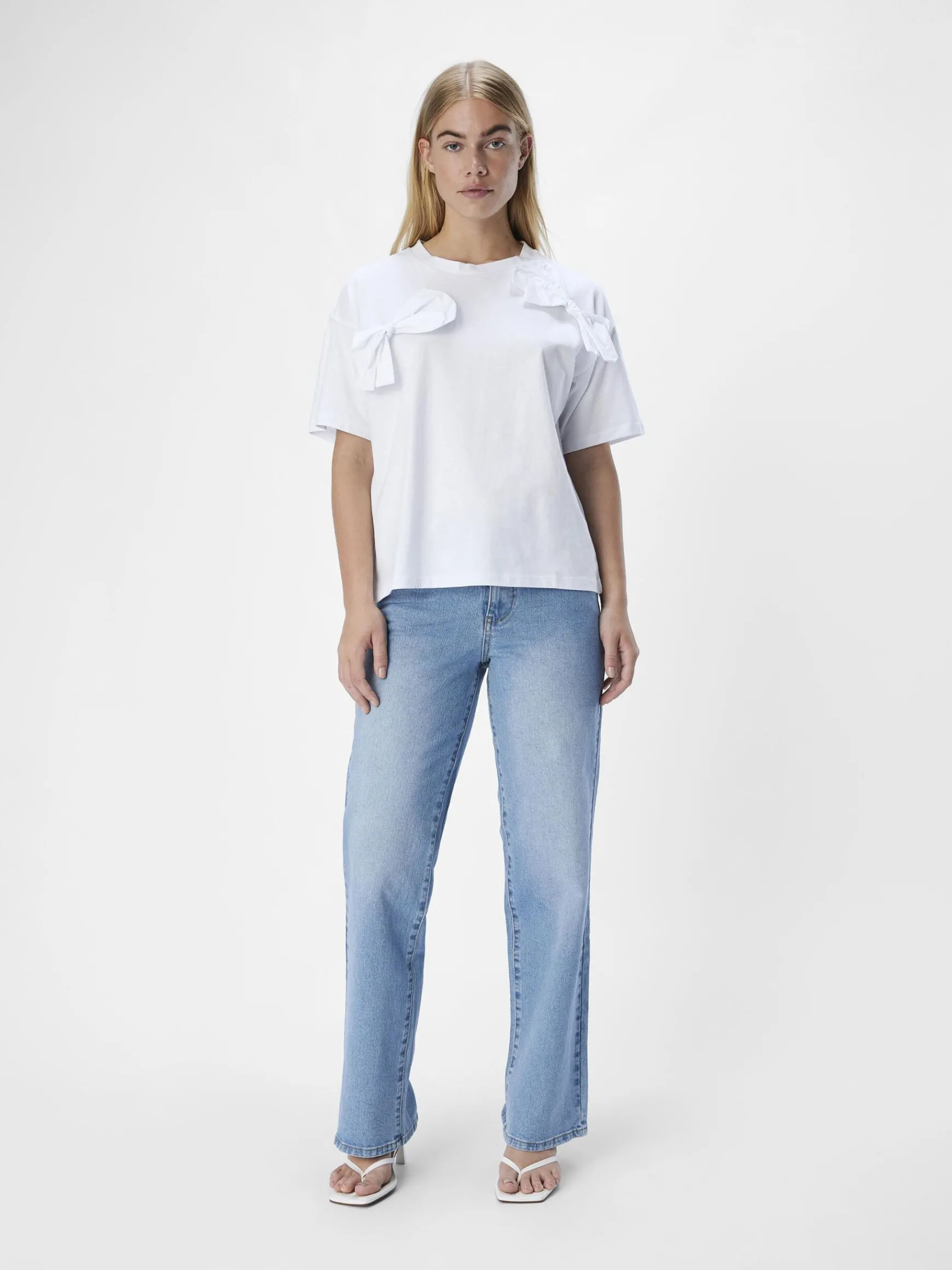 Dame OBJECT SLØJFE T-SHIRT