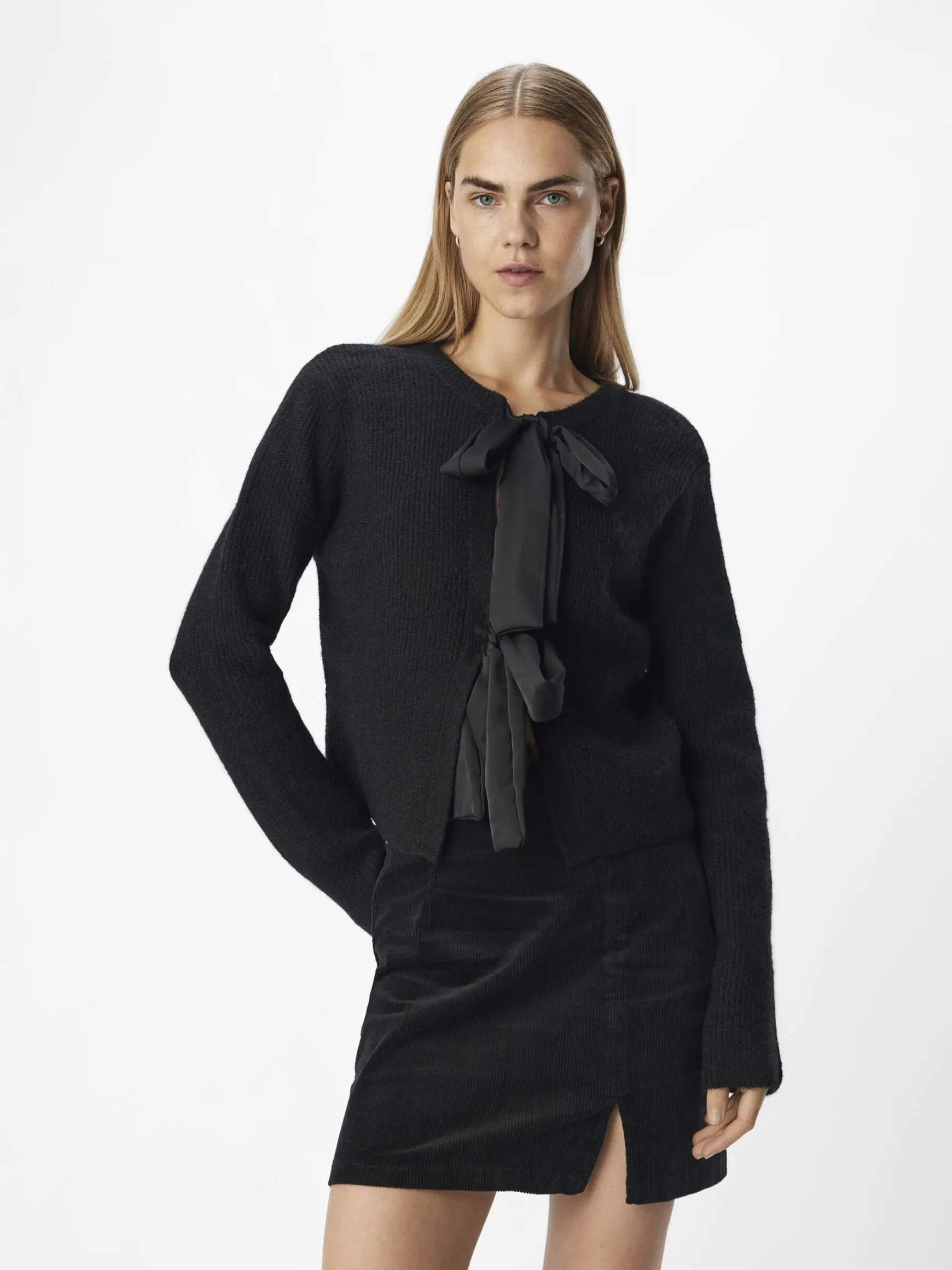 Dame OBJECT SLØJFEDETALJE CARDIGAN