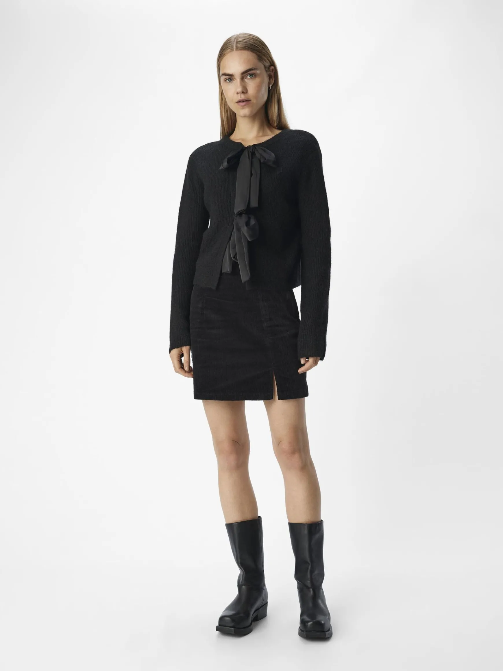 Dame OBJECT SLØJFEDETALJE CARDIGAN