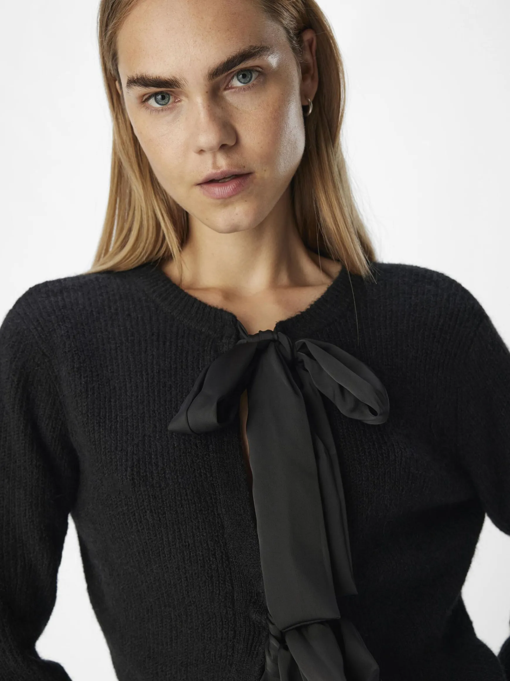 Dame OBJECT SLØJFEDETALJE CARDIGAN