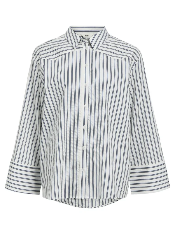 Dame OBJECT STRIBET SKJORTE