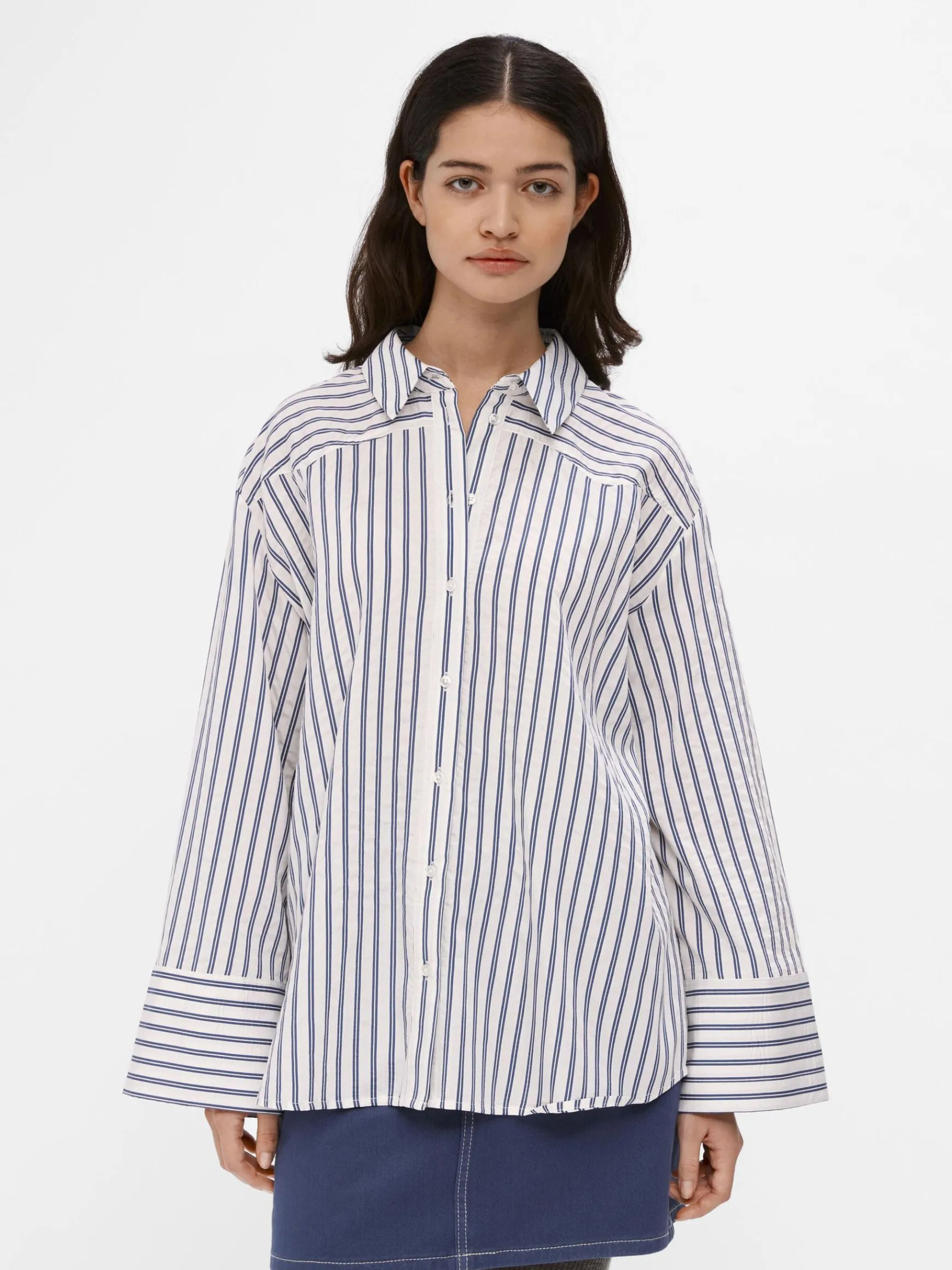 Dame OBJECT STRIBET SKJORTE