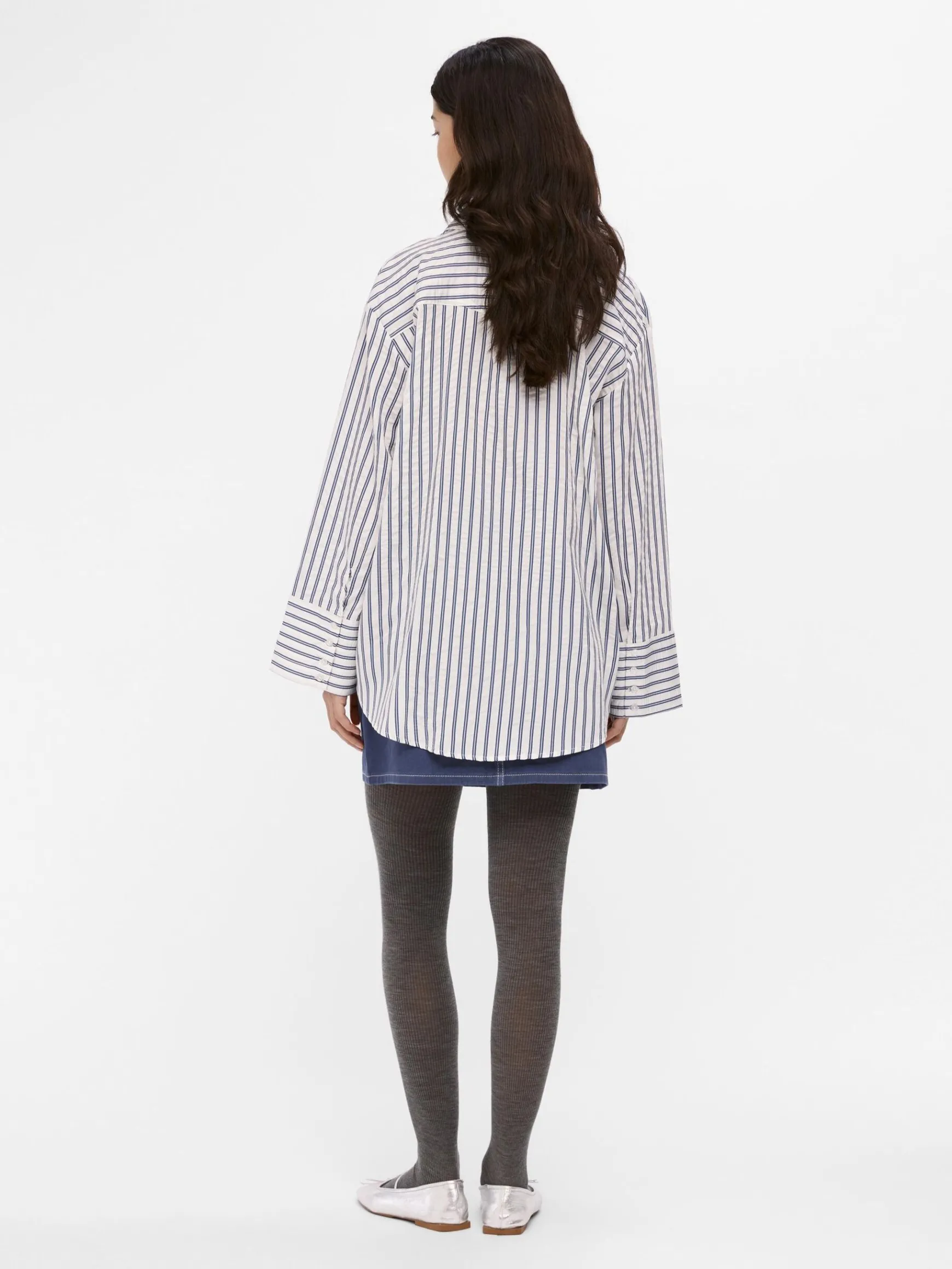 Dame OBJECT STRIBET SKJORTE