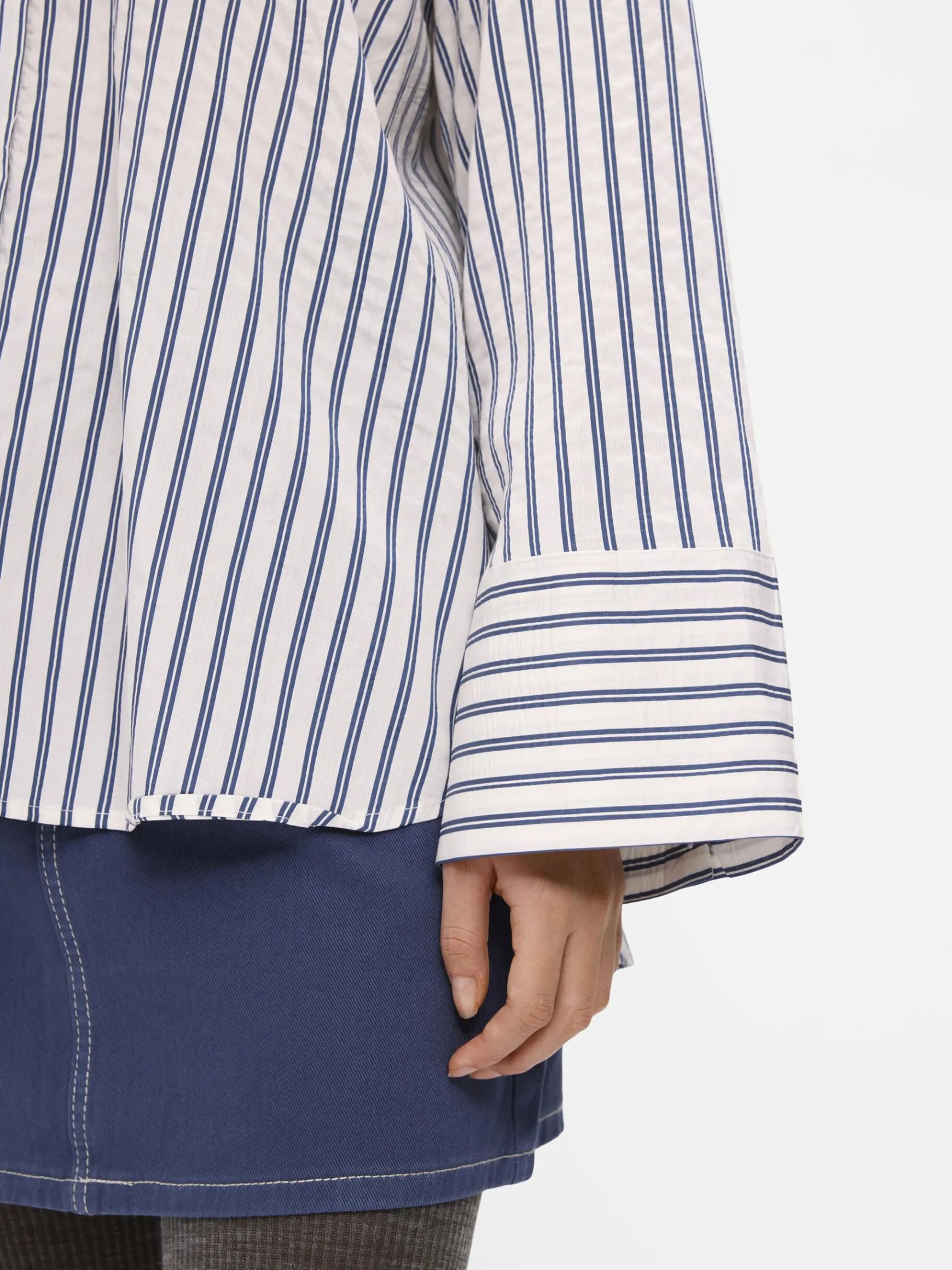 Dame OBJECT STRIBET SKJORTE