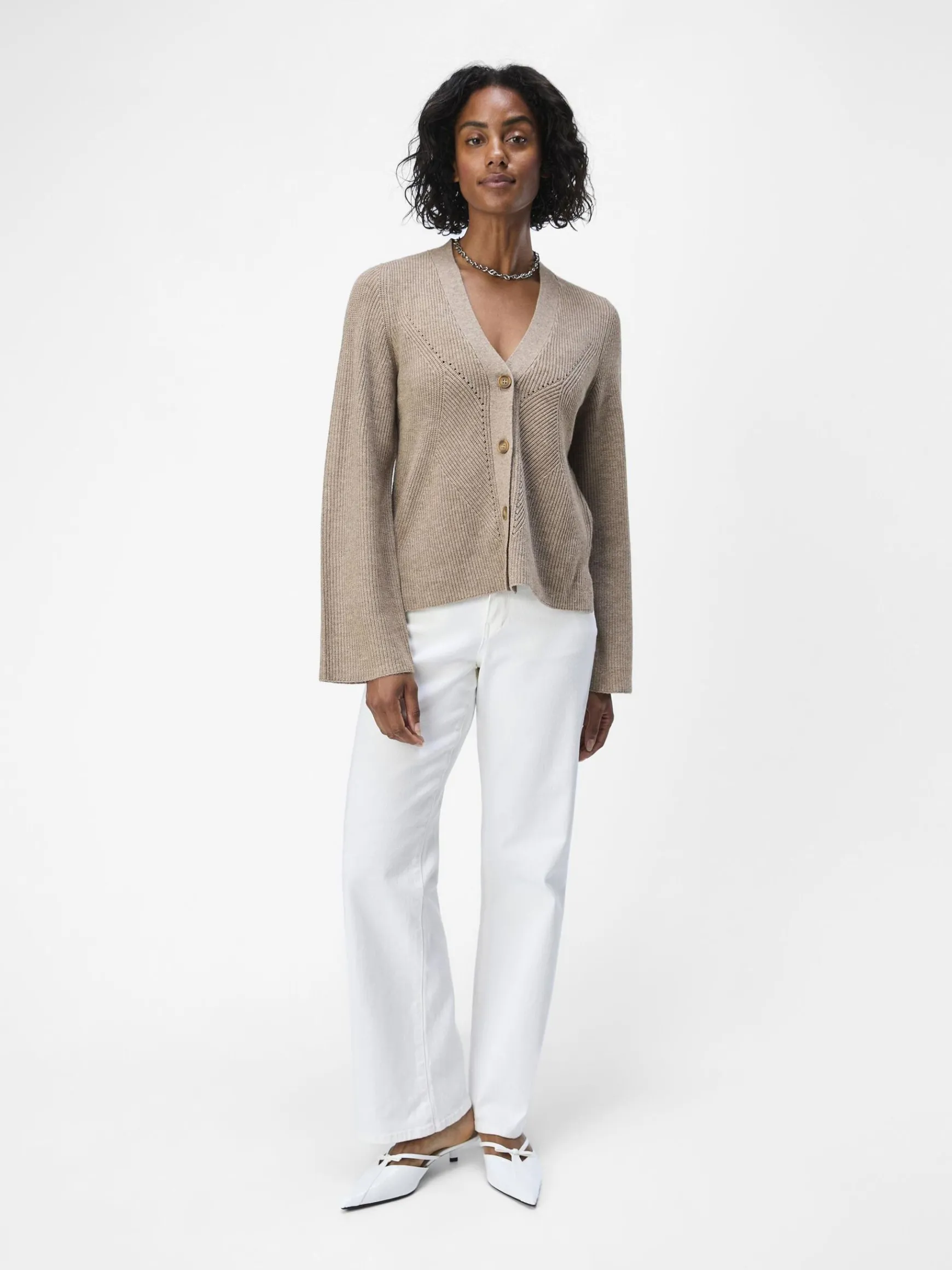 Dame OBJECT STRIKKET CARDIGAN