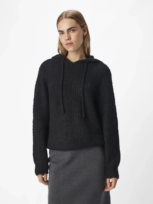 Dame OBJECT STRIKKET HOODIE