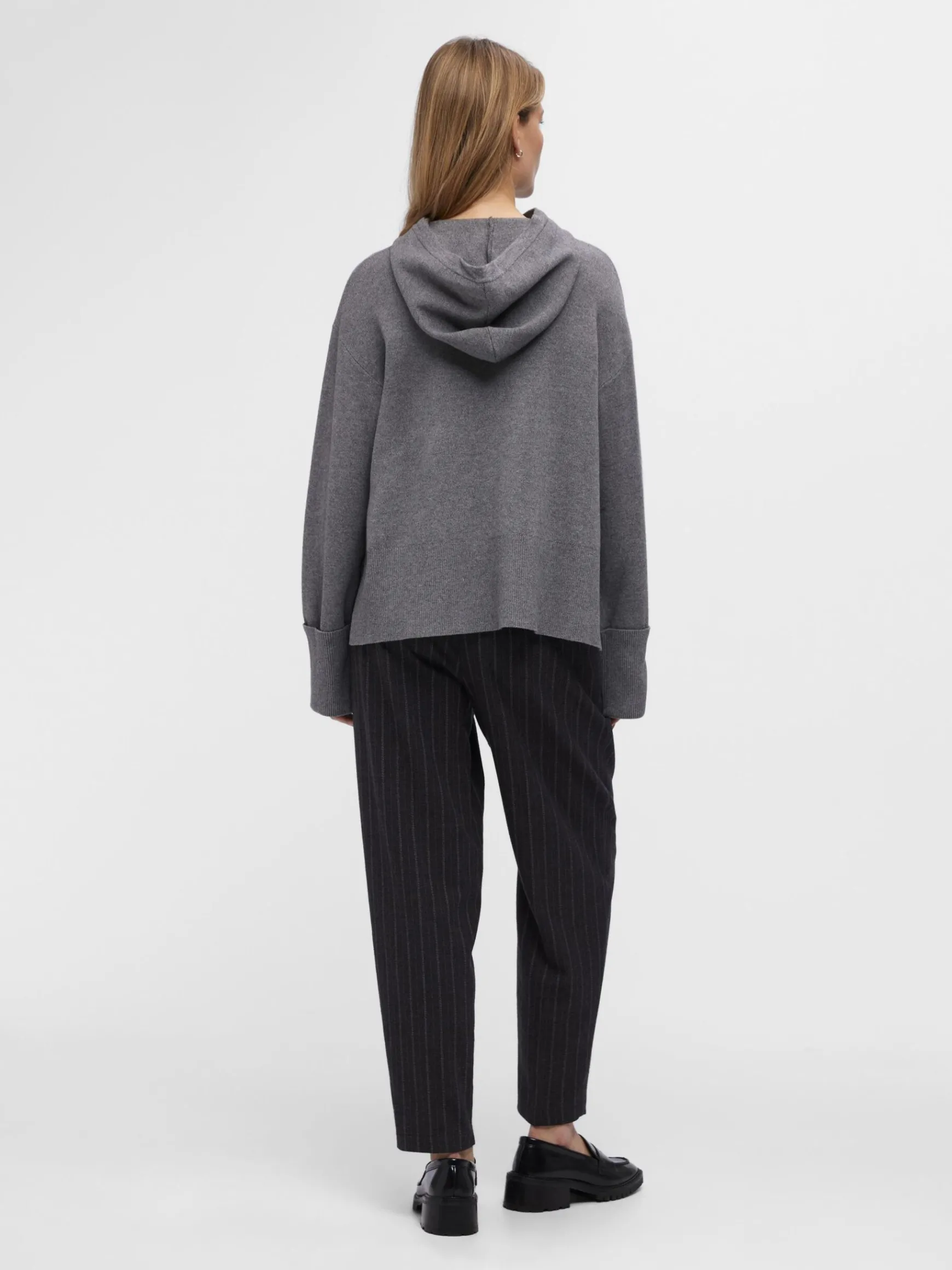 Dame OBJECT STRIKKET HOODIE