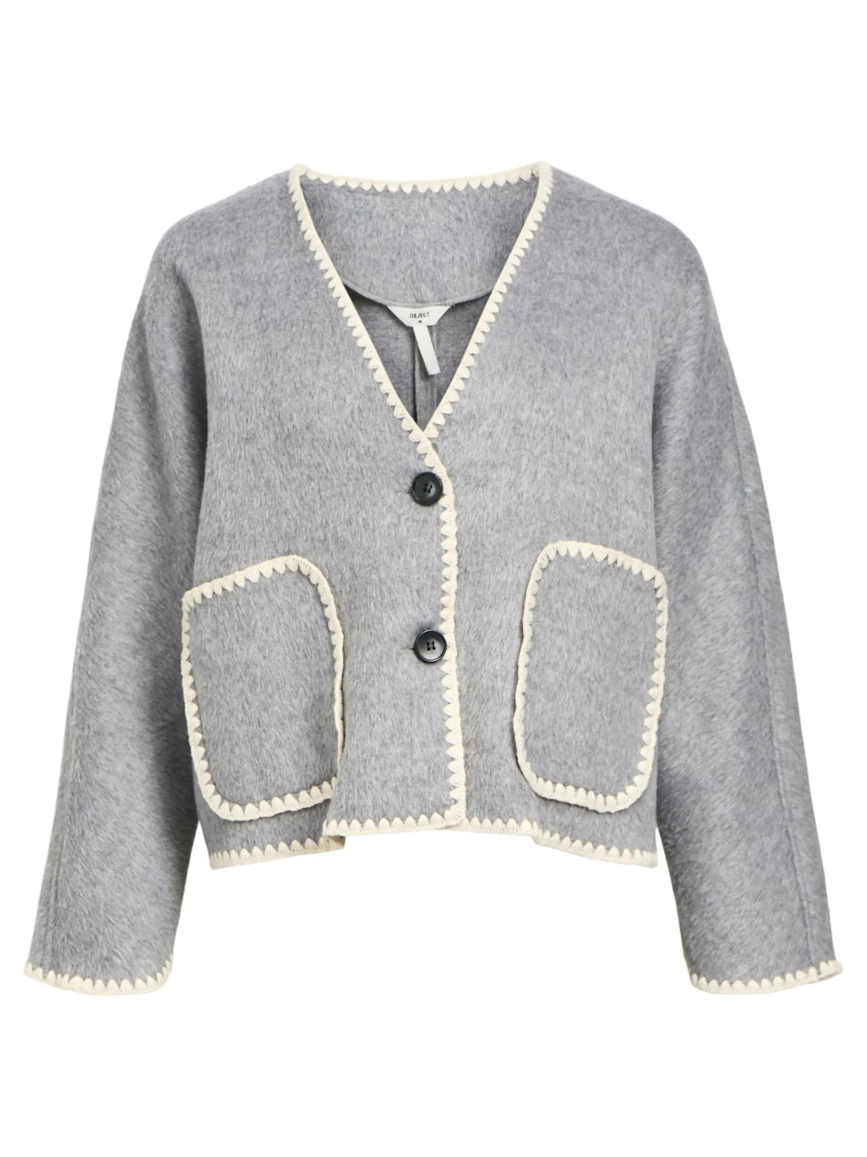 Dame OBJECT STRIKKET JAKKE