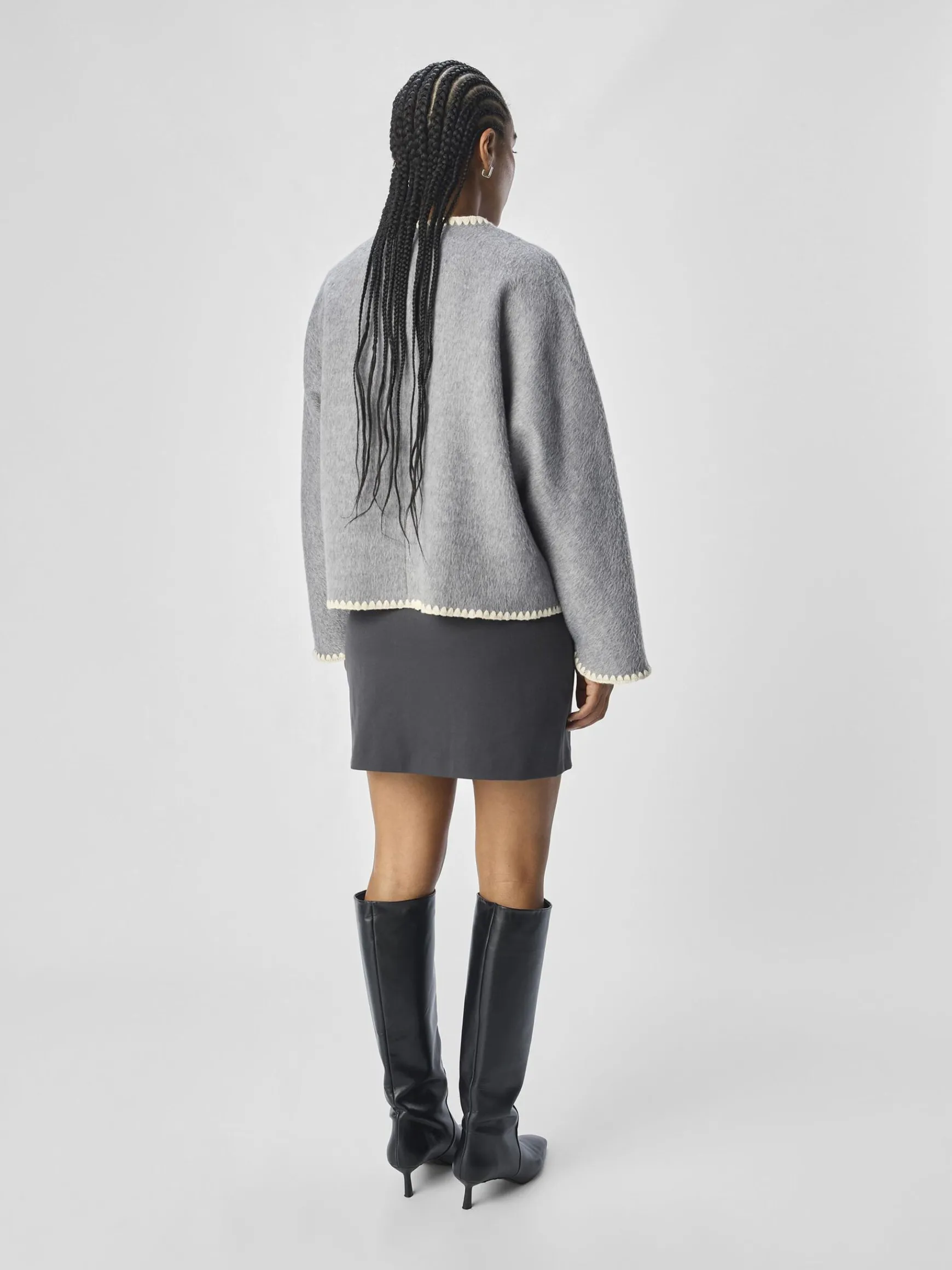 Dame OBJECT STRIKKET JAKKE