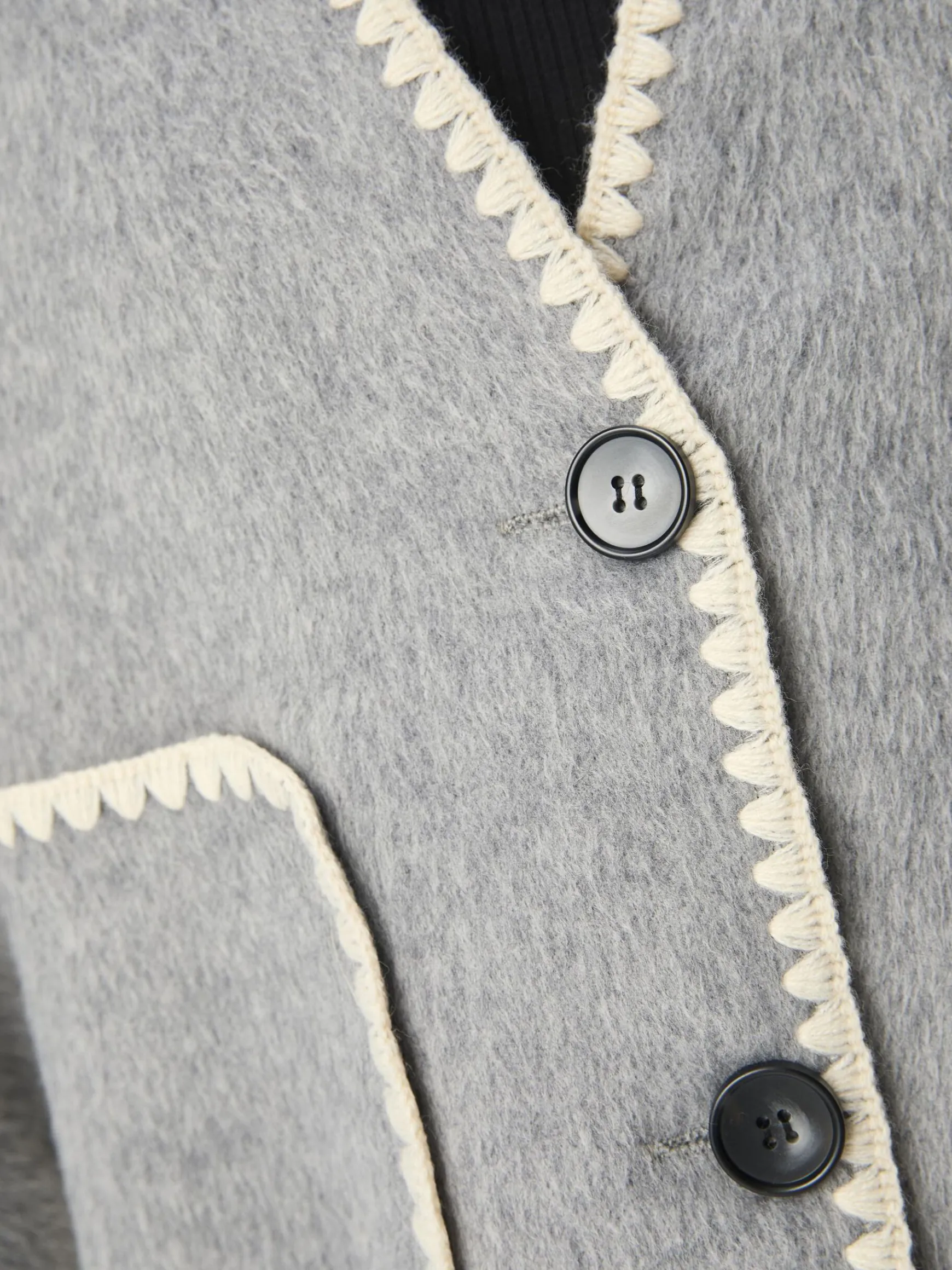 Dame OBJECT STRIKKET JAKKE