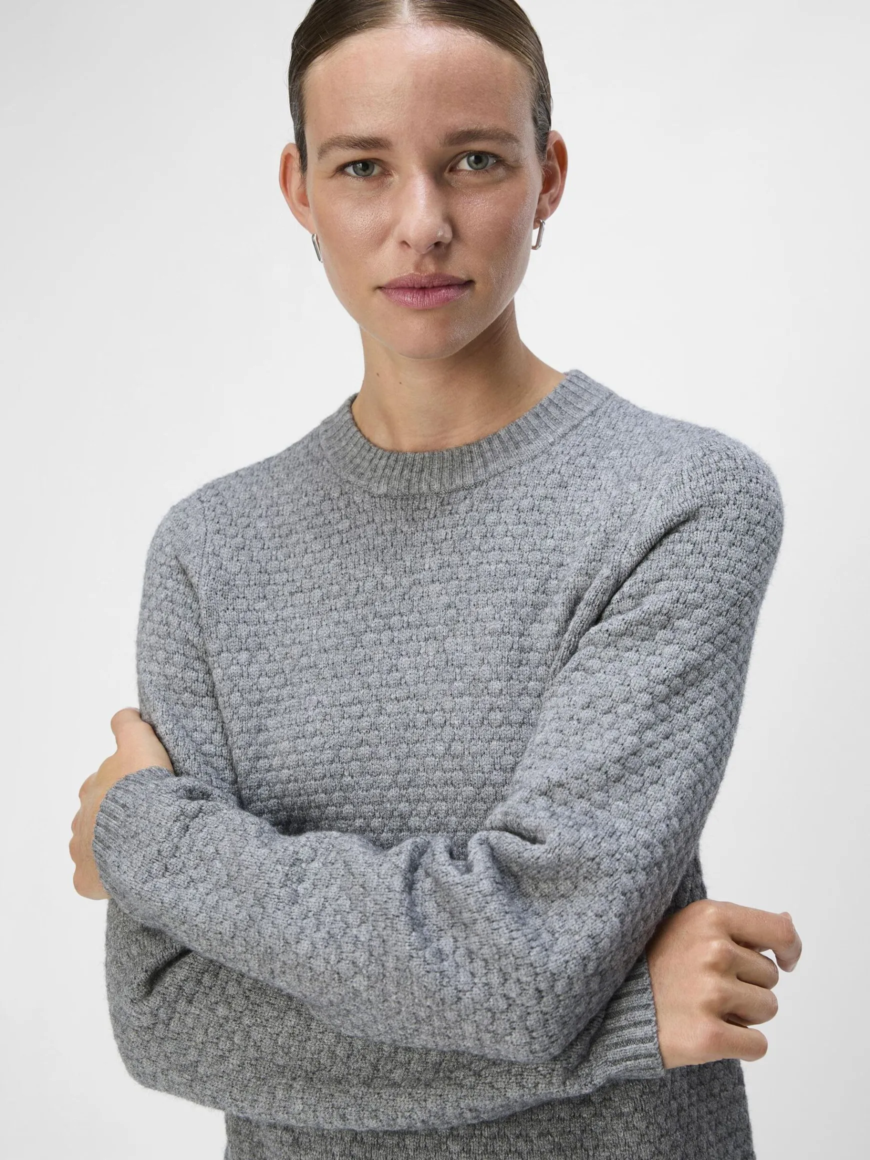 Dame OBJECT STRIKKET KORT KJOLE