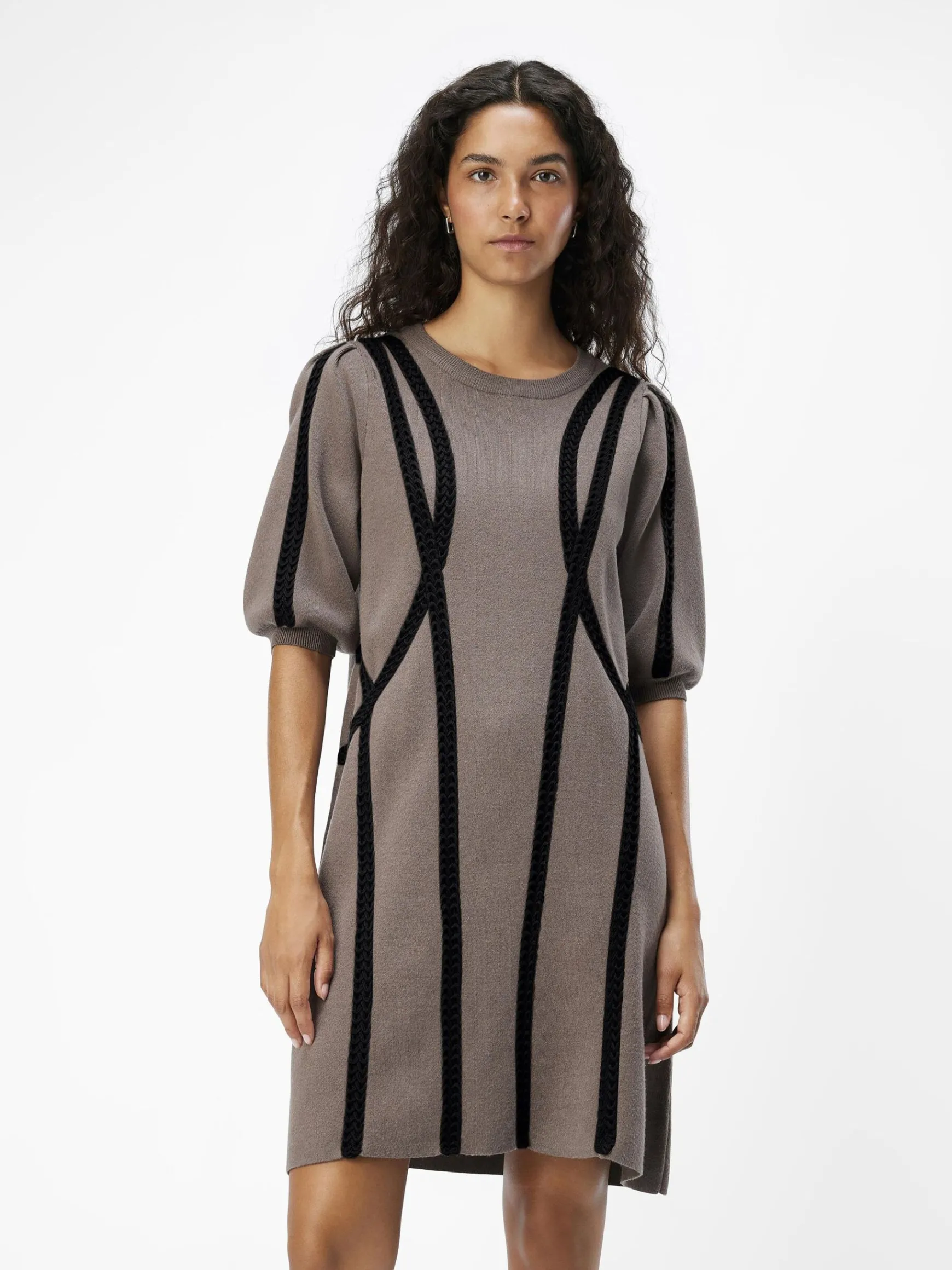 Dame OBJECT STRIKKET MIDIKJOLE