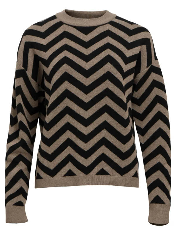 Dame OBJECT STRIKKET PULLOVER