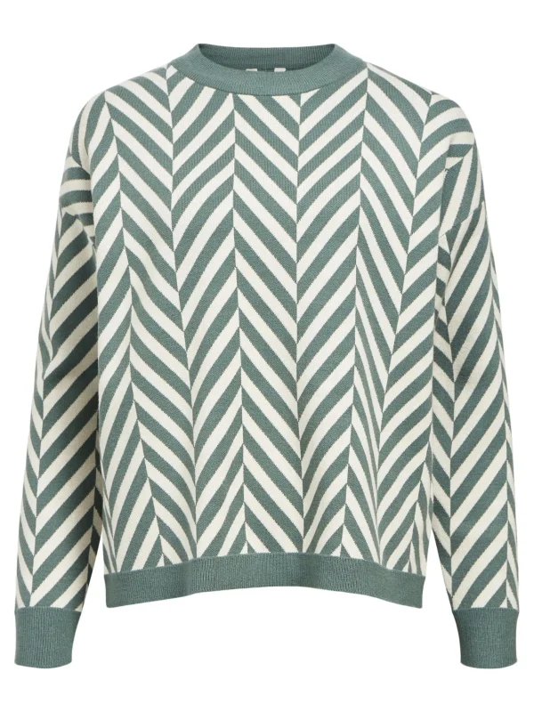 Dame OBJECT STRIKKET PULLOVER