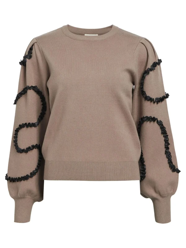 Dame OBJECT STRIKKET PULLOVER