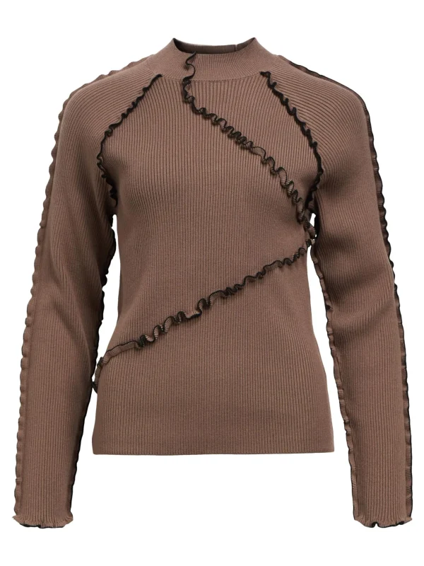 Dame OBJECT STRIKKET PULLOVER