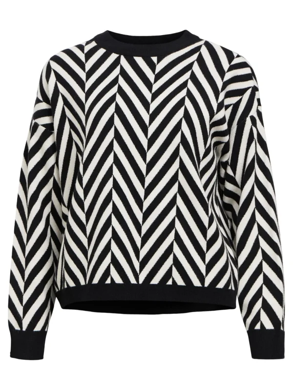 Dame OBJECT STRIKKET PULLOVER
