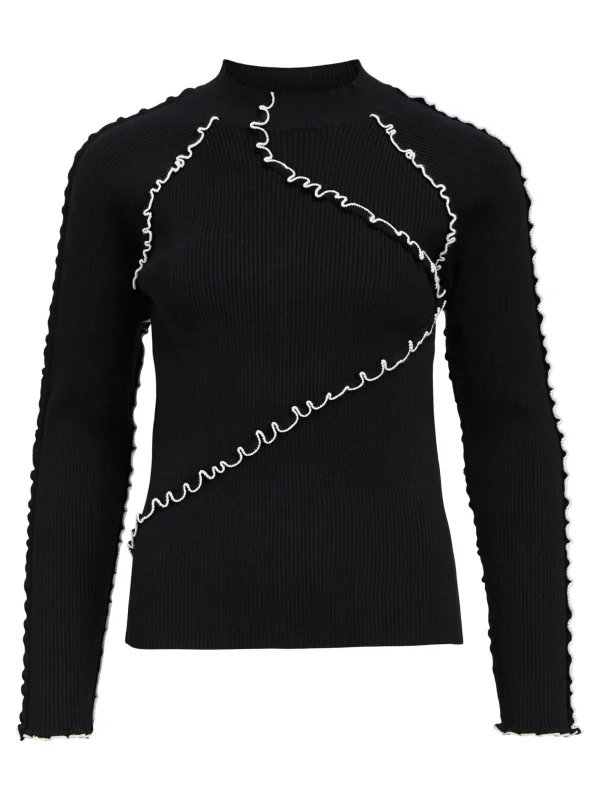 Dame OBJECT STRIKKET PULLOVER