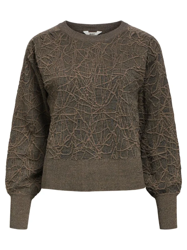 Dame OBJECT STRIKKET PULLOVER