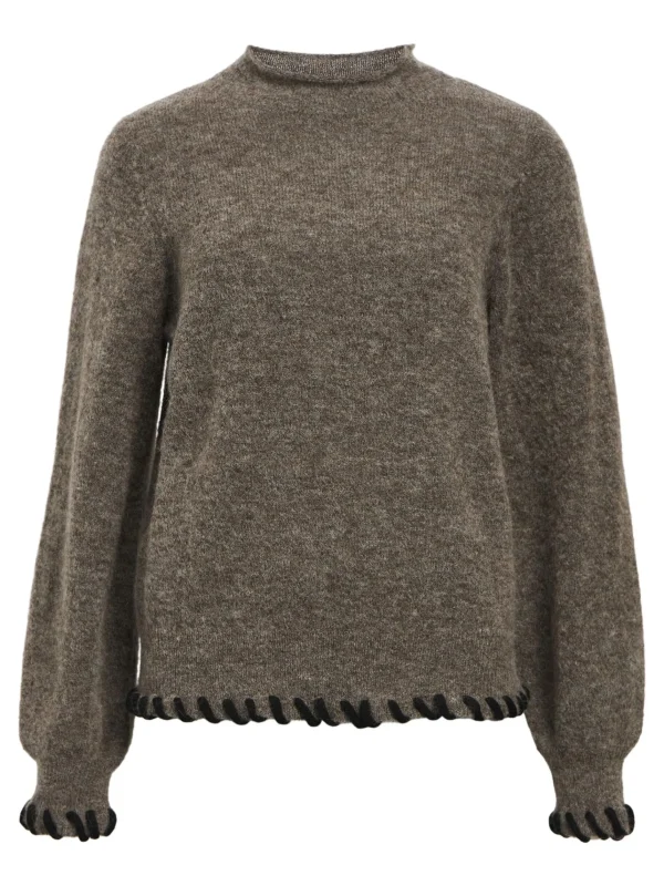 Dame OBJECT STRIKKET PULLOVER