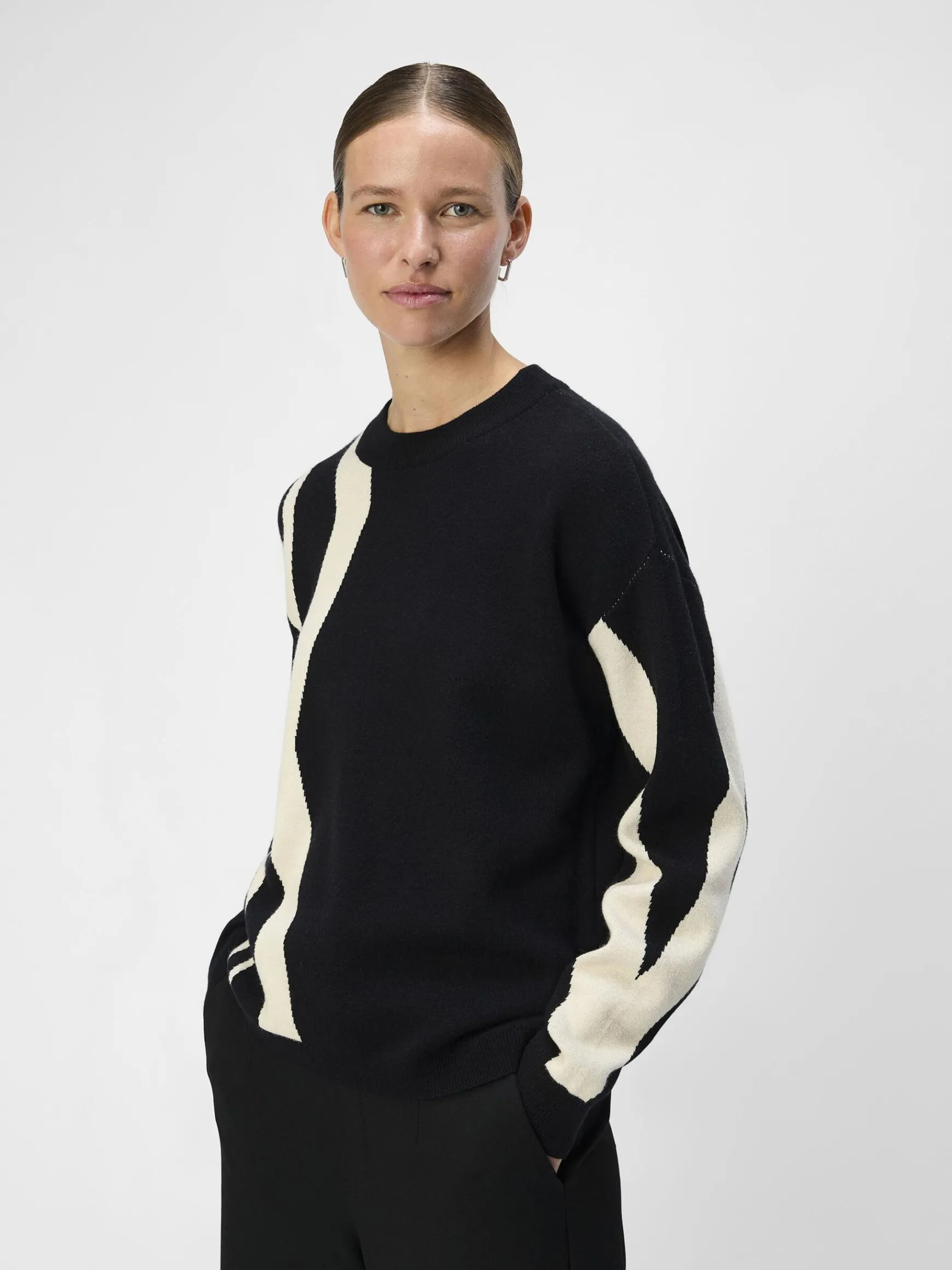 Dame OBJECT STRIKKET PULLOVER