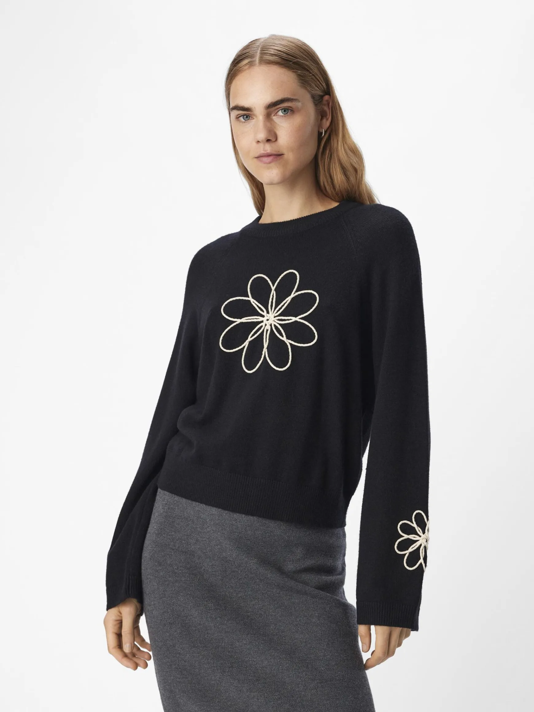 Dame OBJECT STRIKKET PULLOVER
