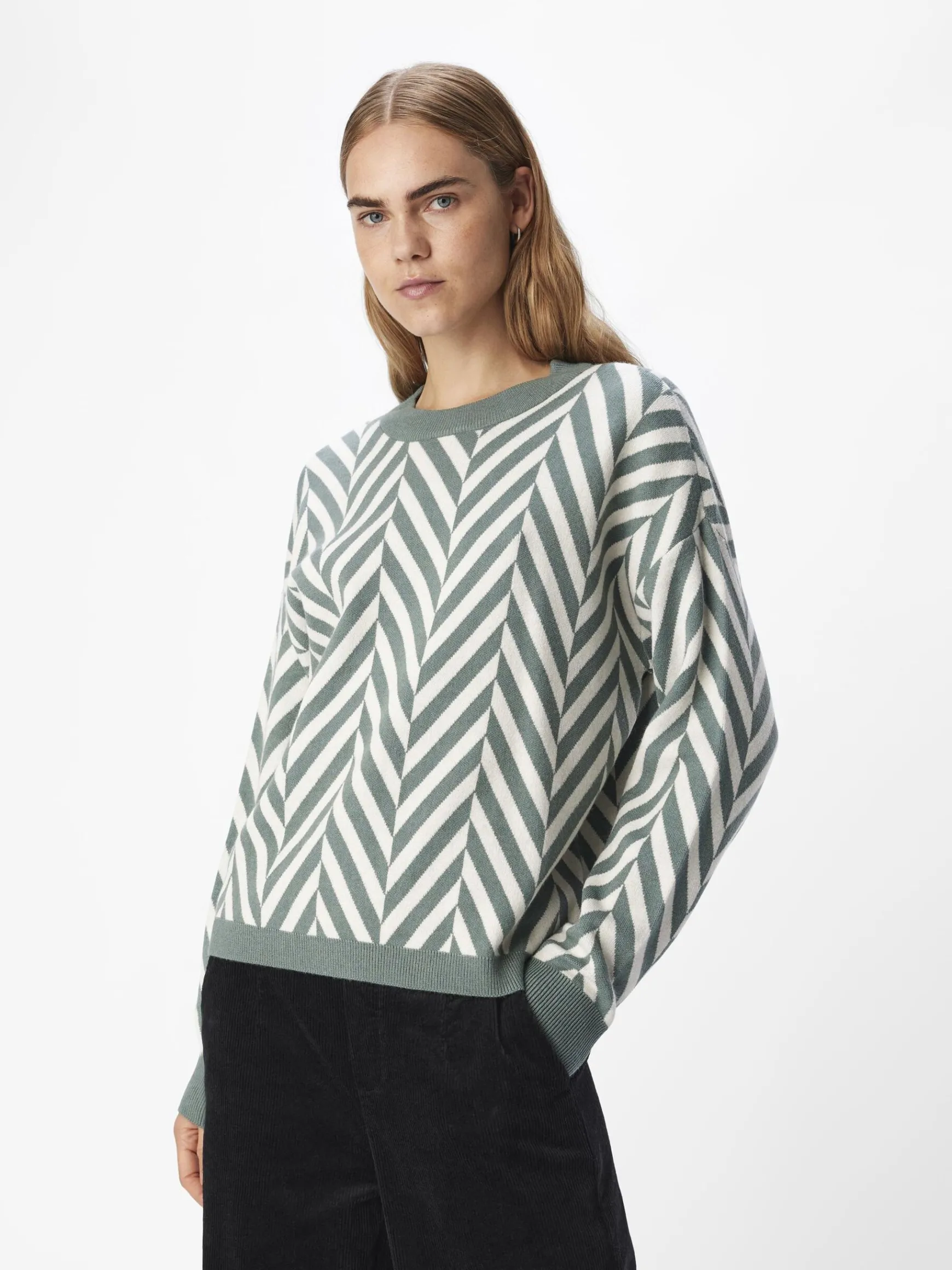 Dame OBJECT STRIKKET PULLOVER