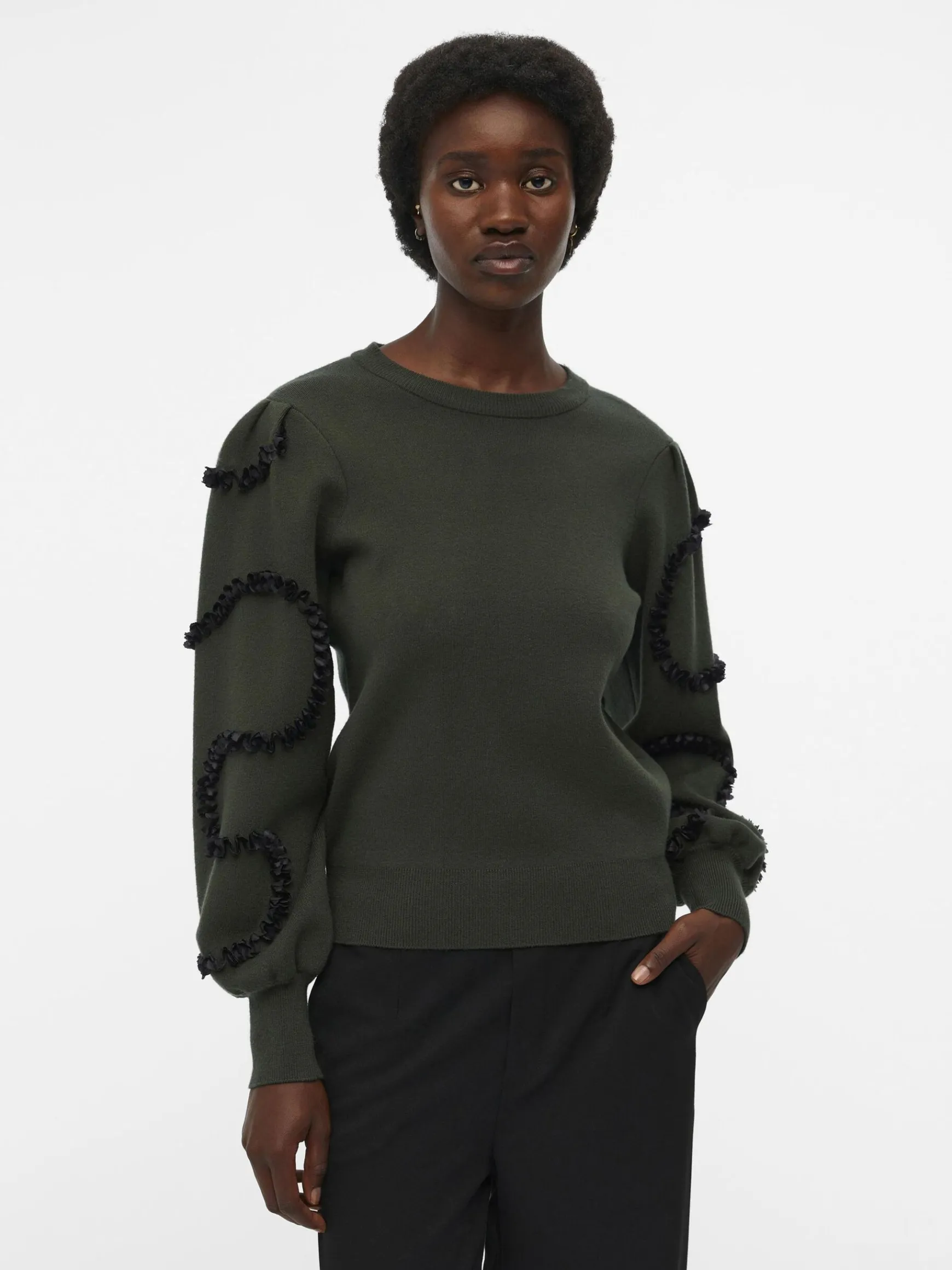 Dame OBJECT STRIKKET PULLOVER